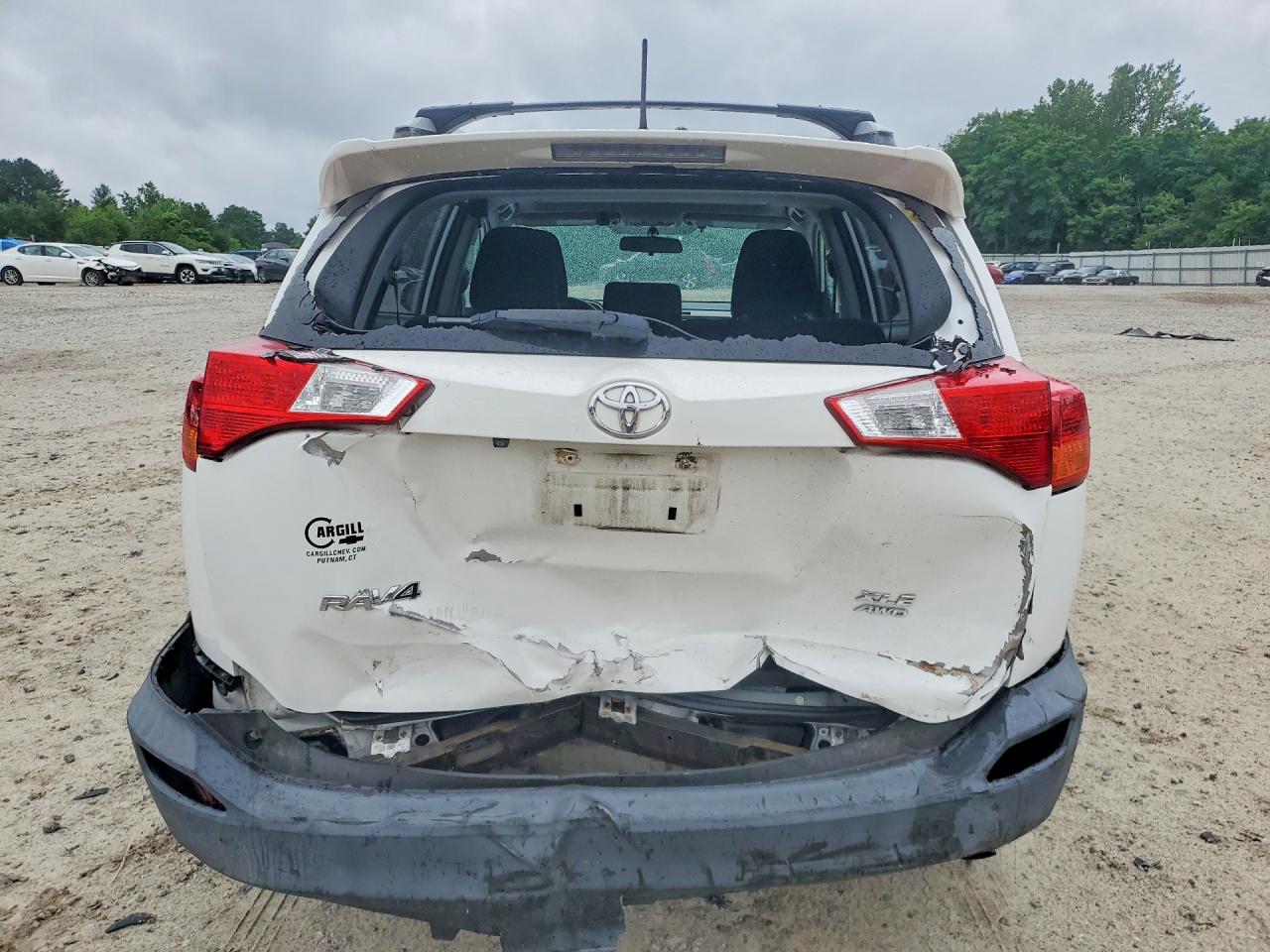 2014 Toyota Rav4 Xle White vin: 2T3RFREV1EW150958