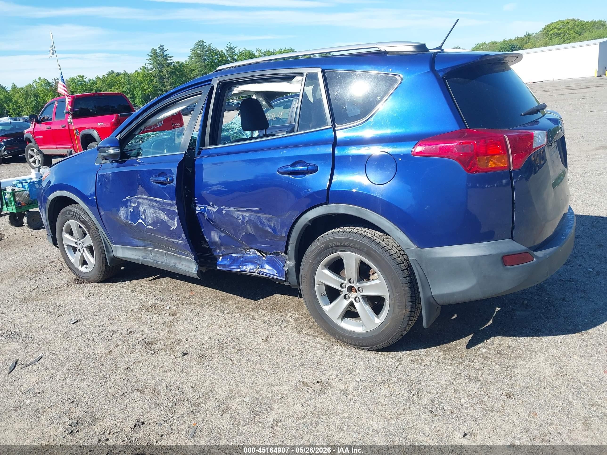 2015 Toyota Rav4 Xle Blue vin: 2T3RFREV1FW249524
