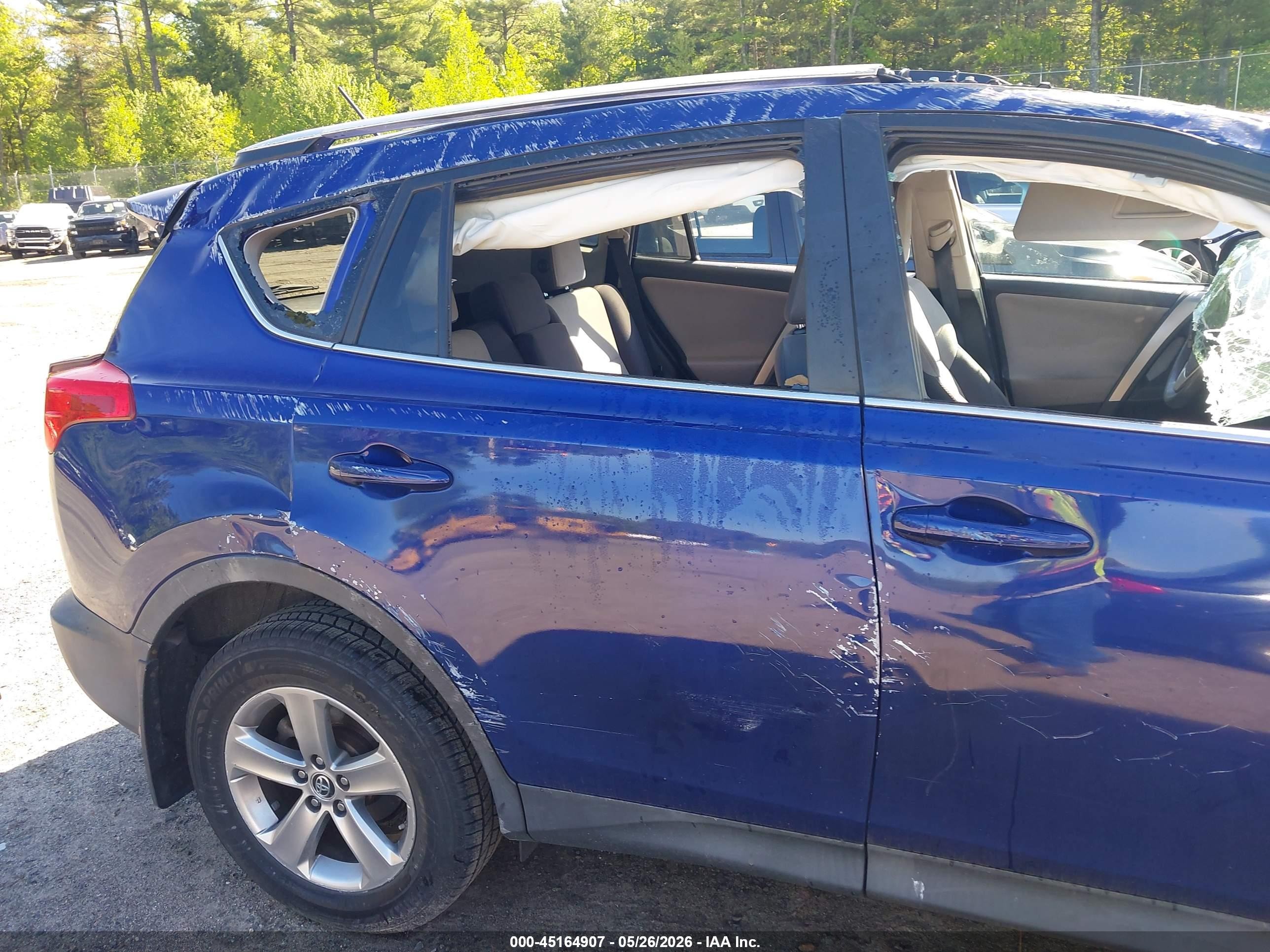 2015 Toyota Rav4 Xle Blue vin: 2T3RFREV1FW249524