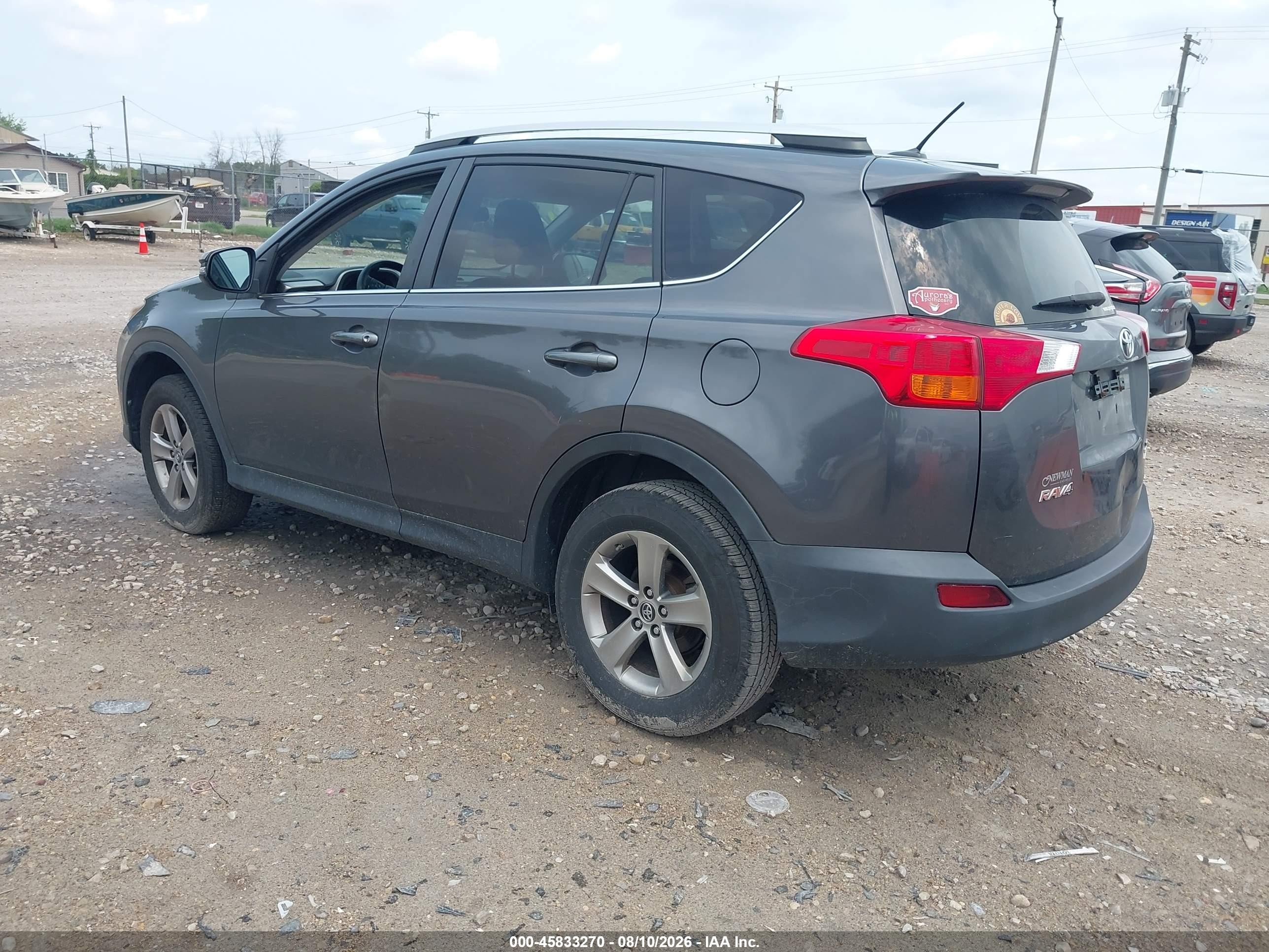 2015 Toyota Rav4 Xle Gray vin: 2T3RFREV1FW255677