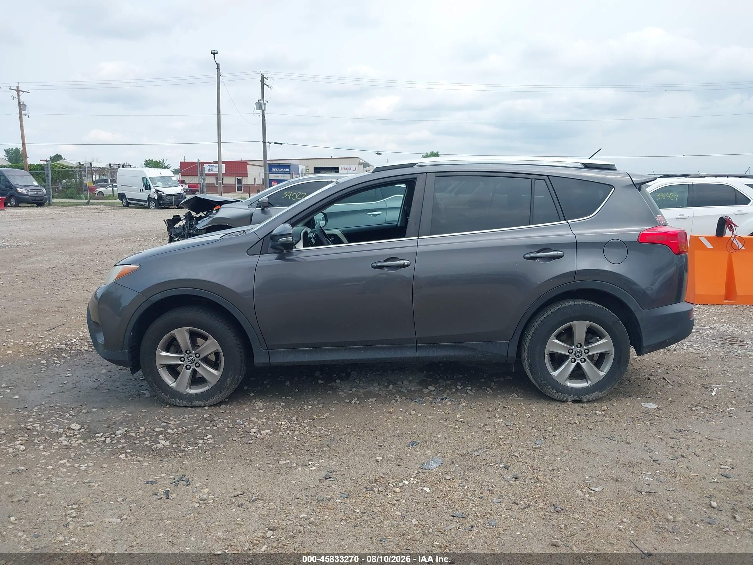 2015 Toyota Rav4 Xle Gray vin: 2T3RFREV1FW255677