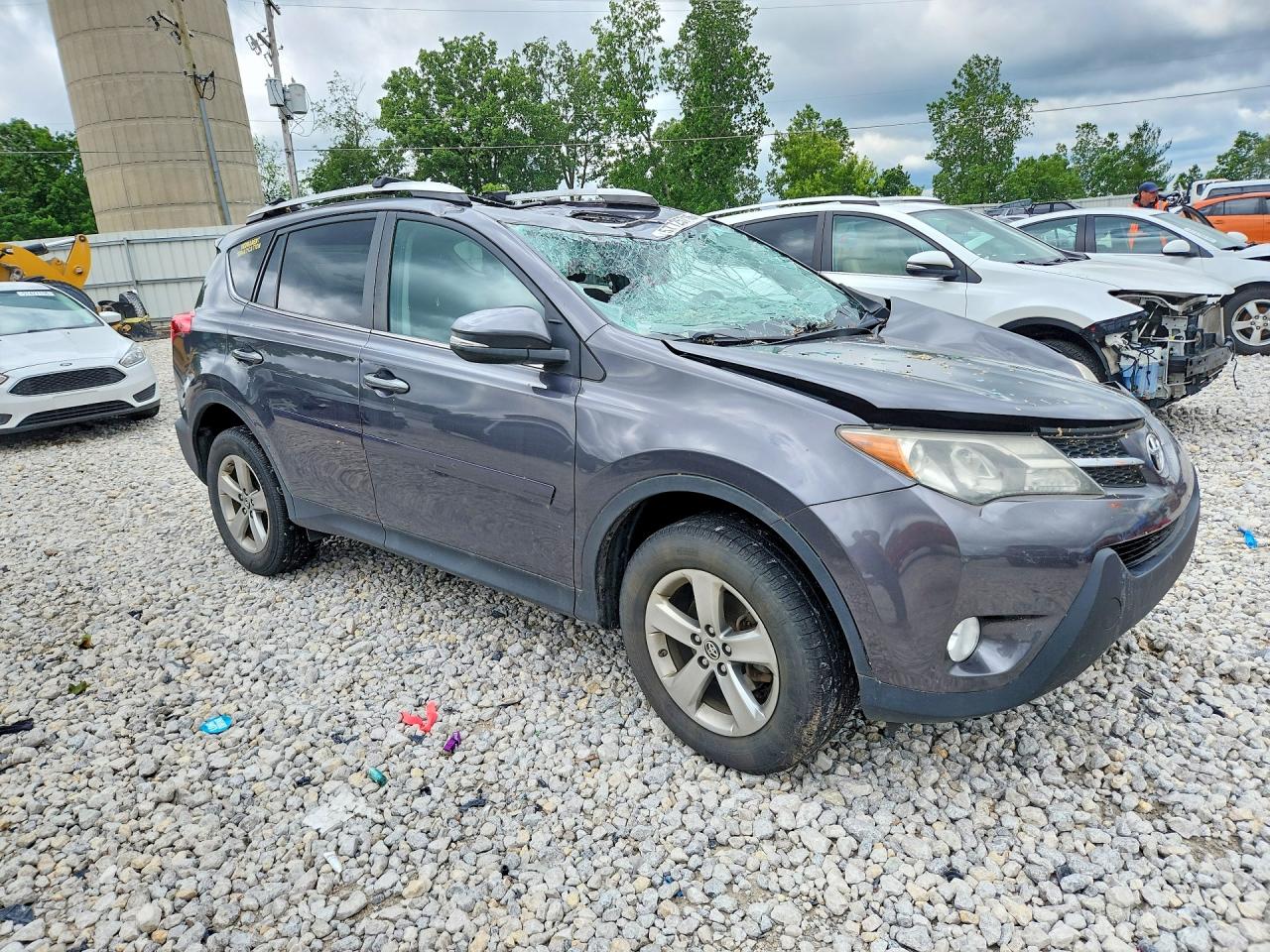 2015 Toyota Rav4 Xle Серый vin: 2T3RFREV1FW256277