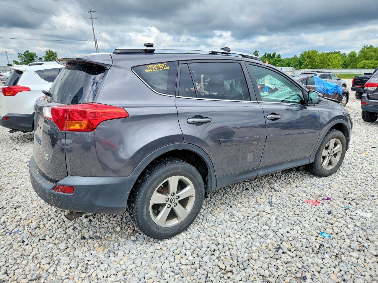 2015 Toyota Rav4 Xle Серый vin: 2T3RFREV1FW256277