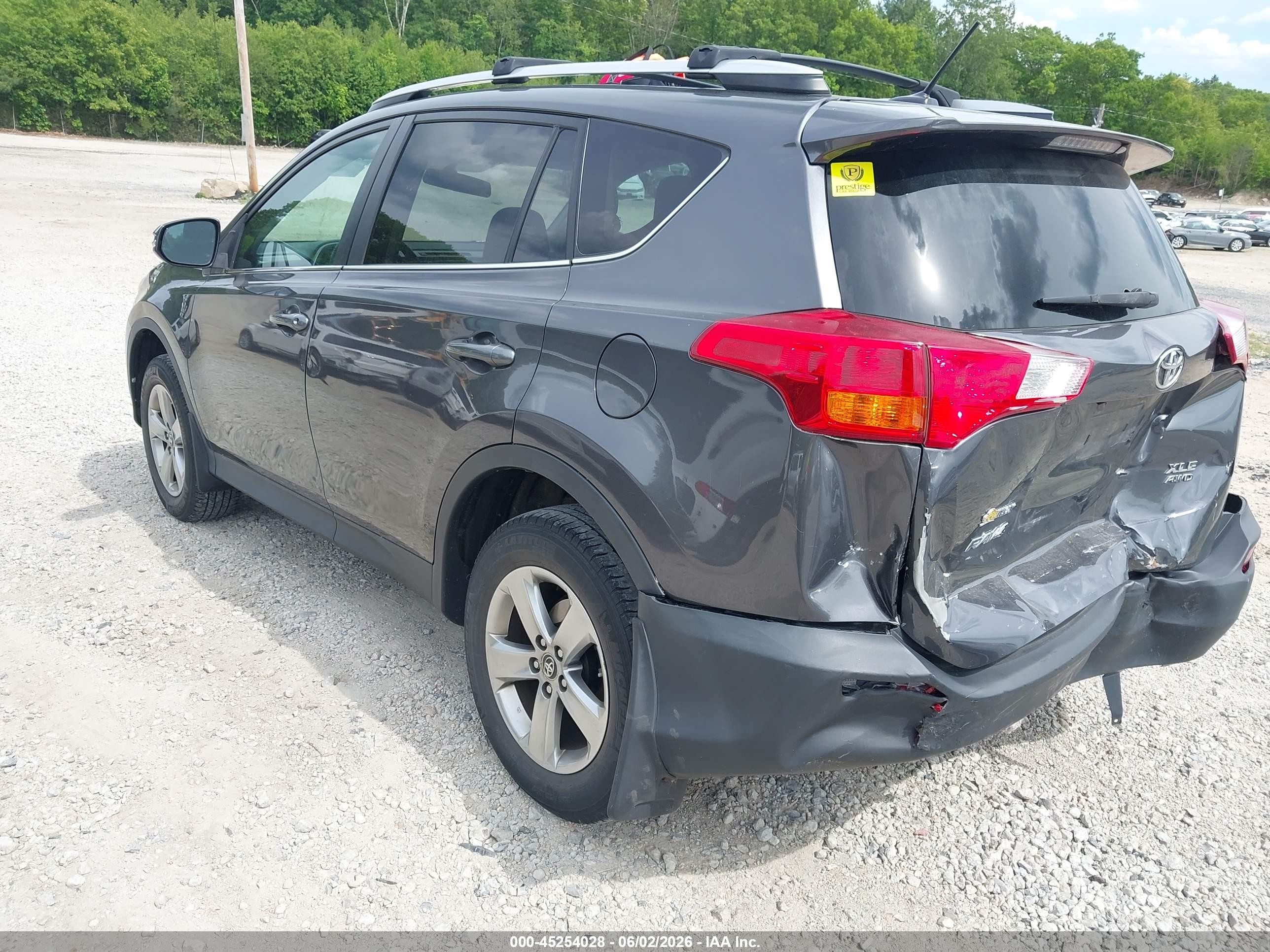 2015 Toyota Rav4 Xle Gray vin: 2T3RFREV1FW265349