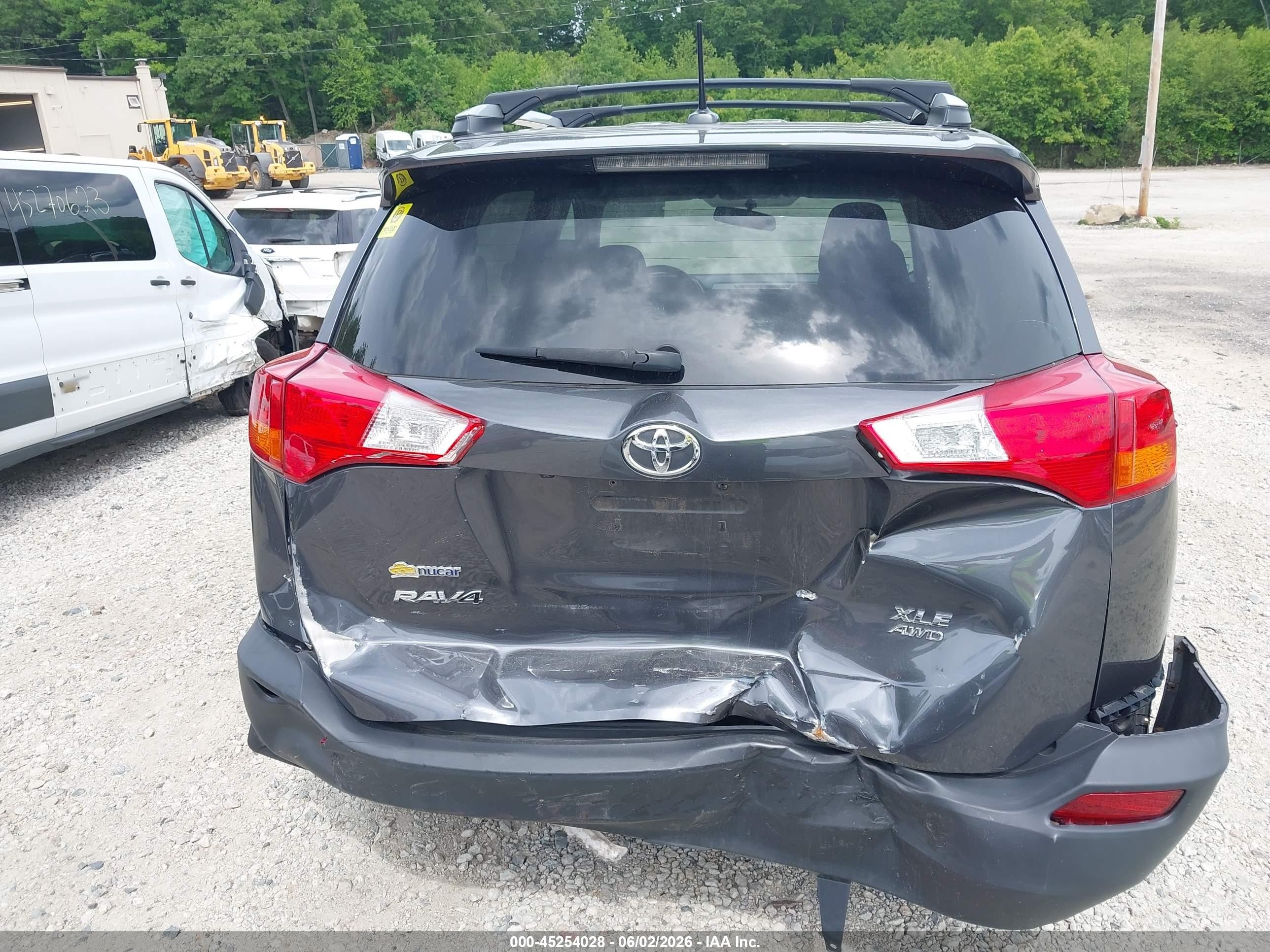 2015 Toyota Rav4 Xle Gray vin: 2T3RFREV1FW265349