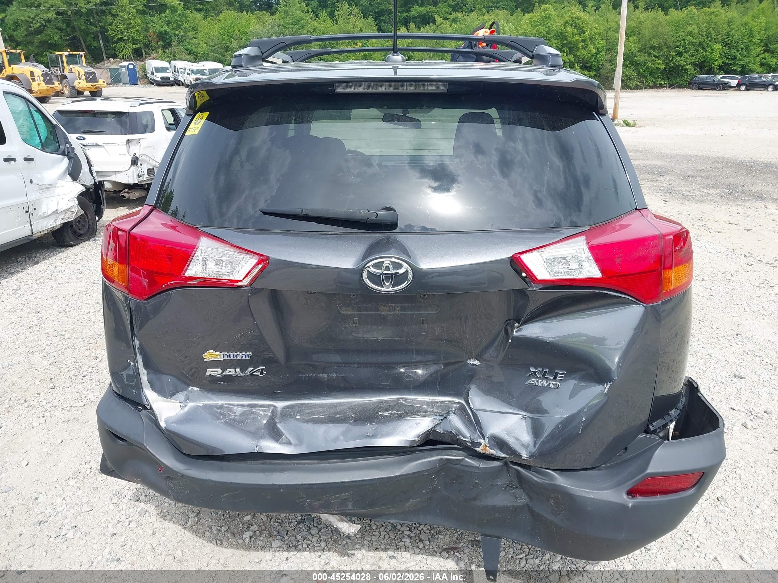 2015 Toyota Rav4 Xle Gray vin: 2T3RFREV1FW265349