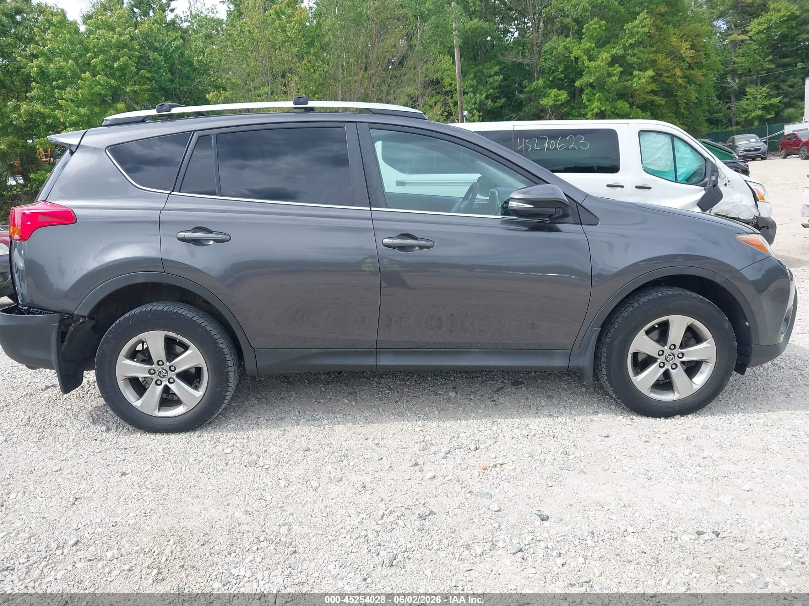 2015 Toyota Rav4 Xle Gray vin: 2T3RFREV1FW265349