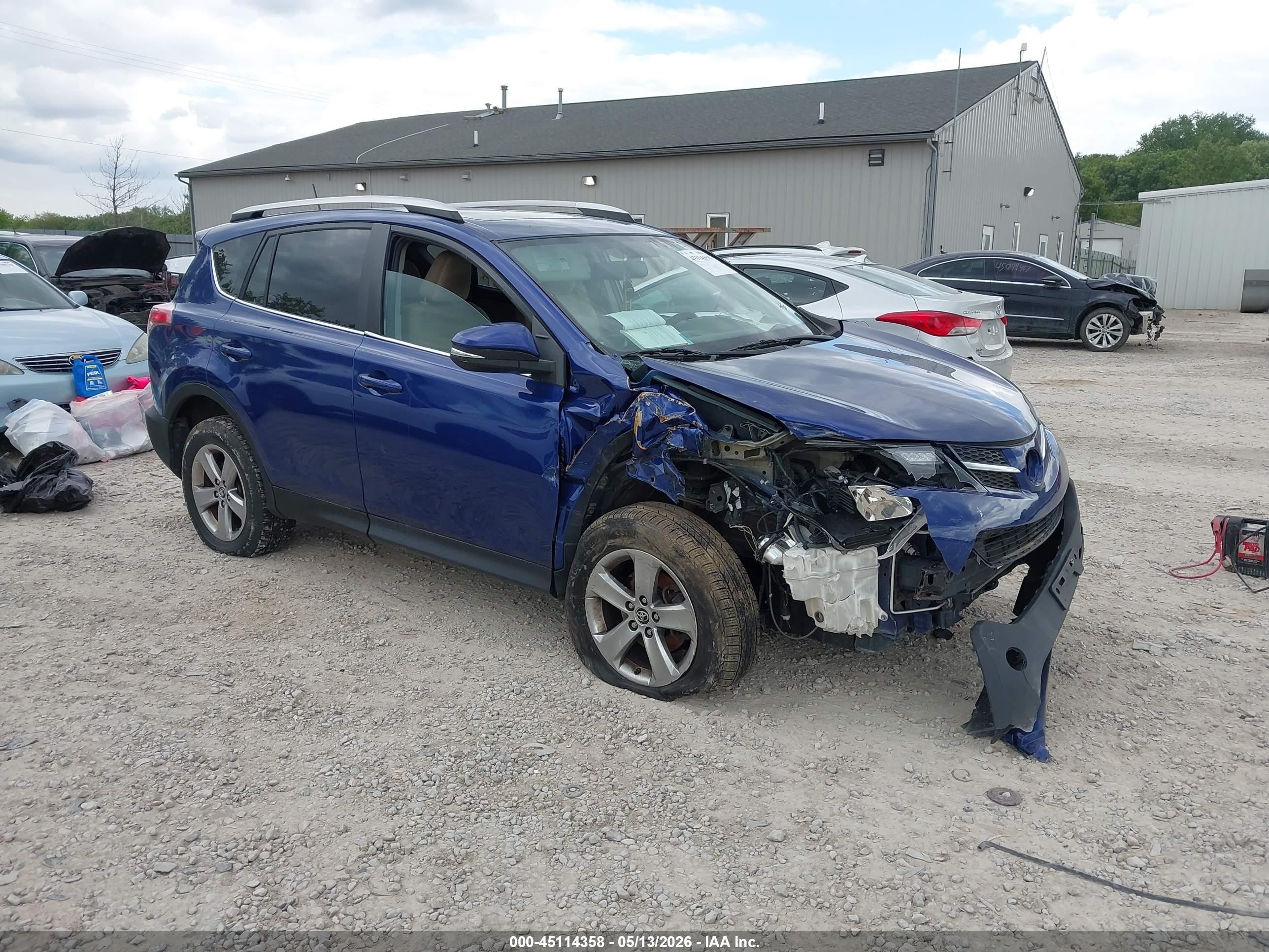 2015 Toyota Rav4 Xle Blue vin: 2T3RFREV1FW281132