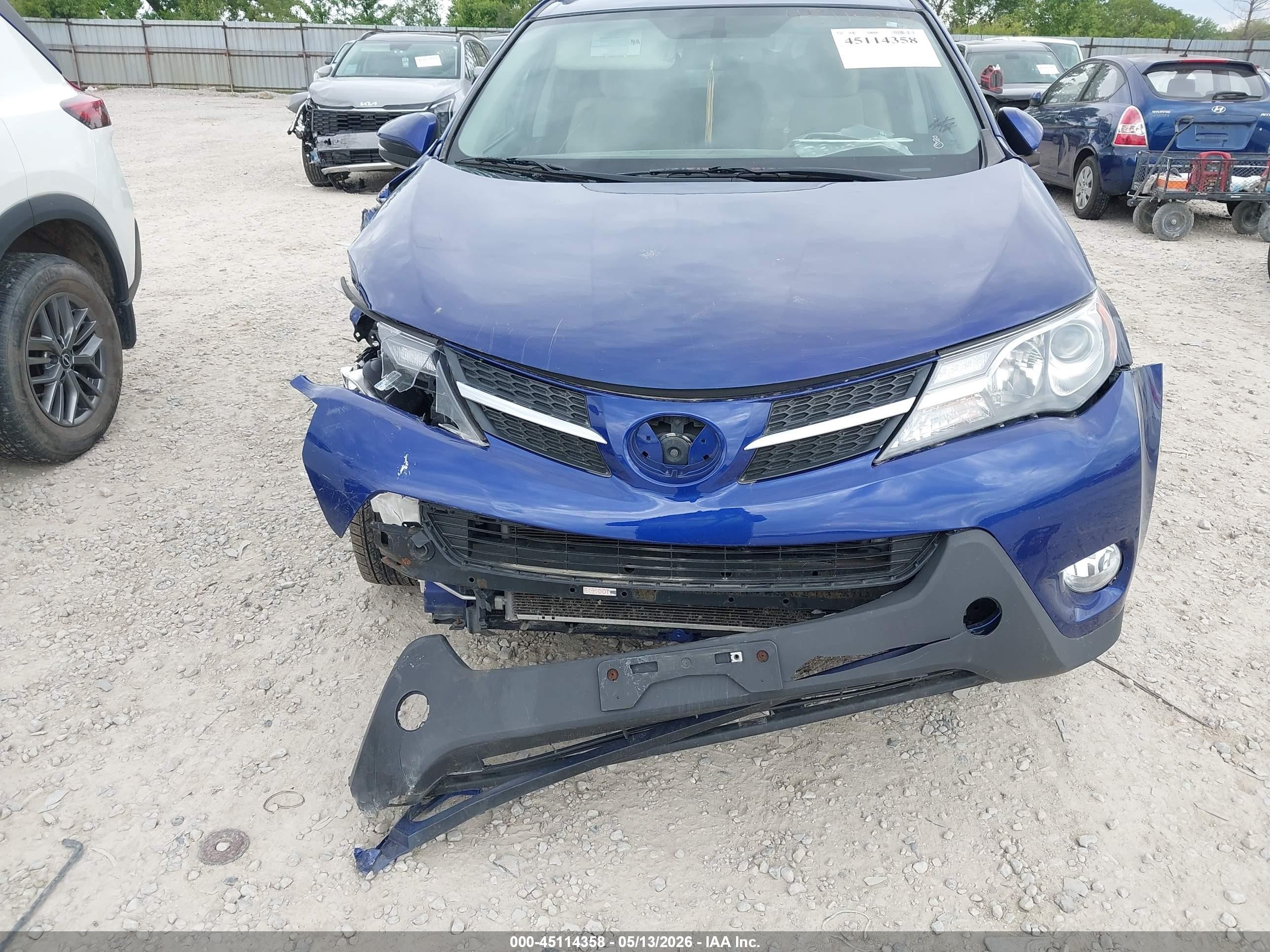 2015 Toyota Rav4 Xle Blue vin: 2T3RFREV1FW281132