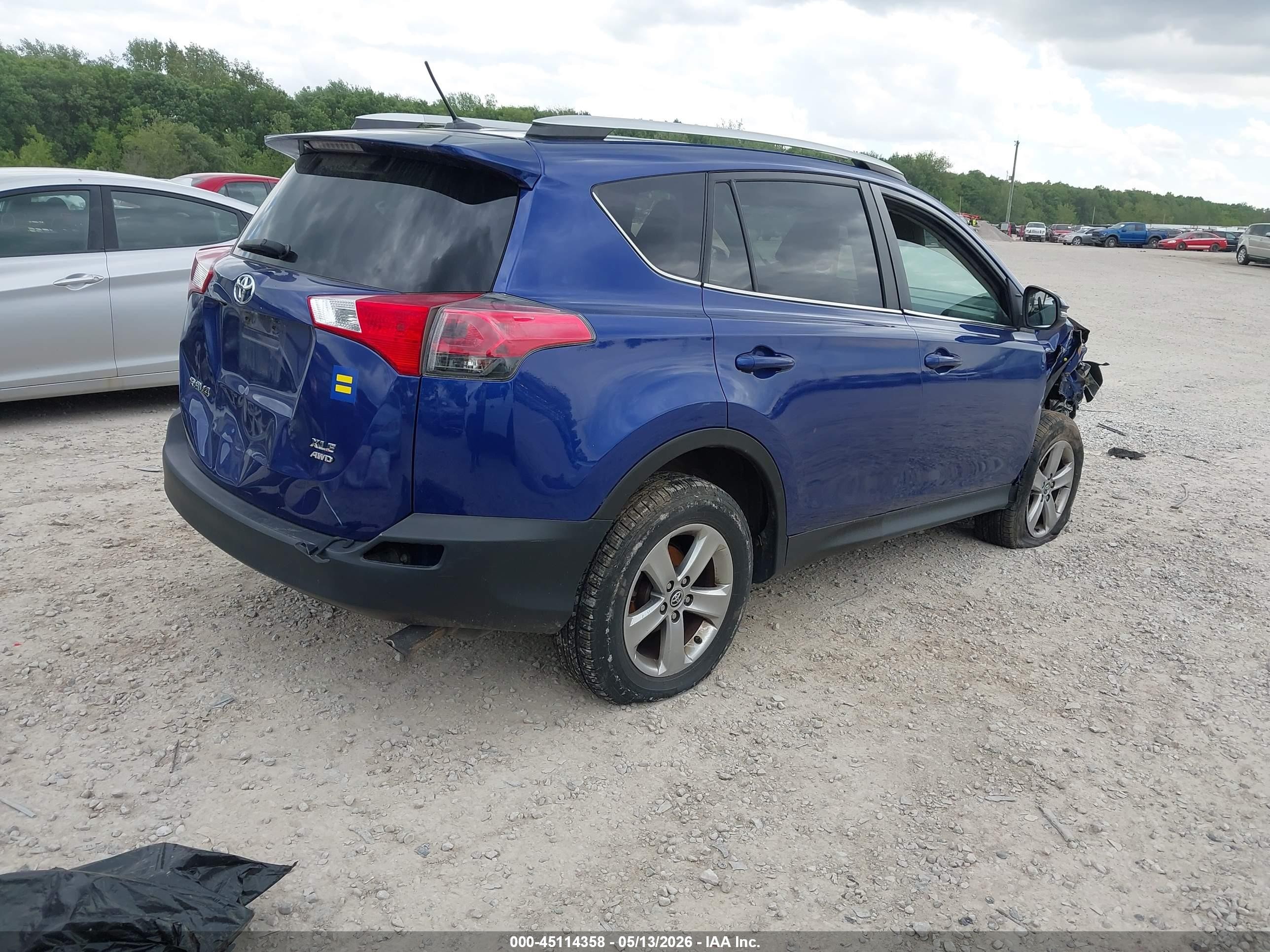 2015 Toyota Rav4 Xle Blue vin: 2T3RFREV1FW281132
