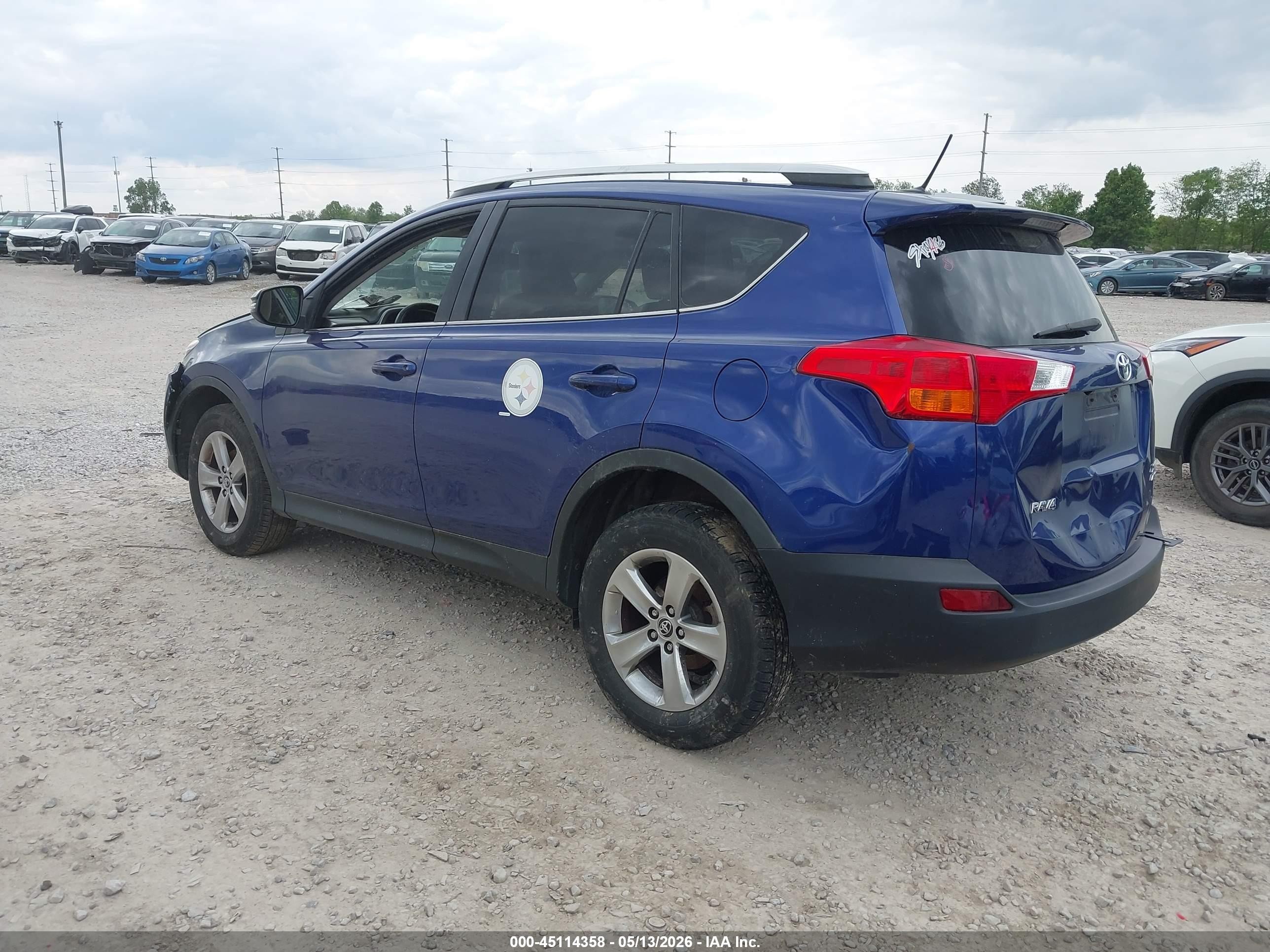 2015 Toyota Rav4 Xle Blue vin: 2T3RFREV1FW281132