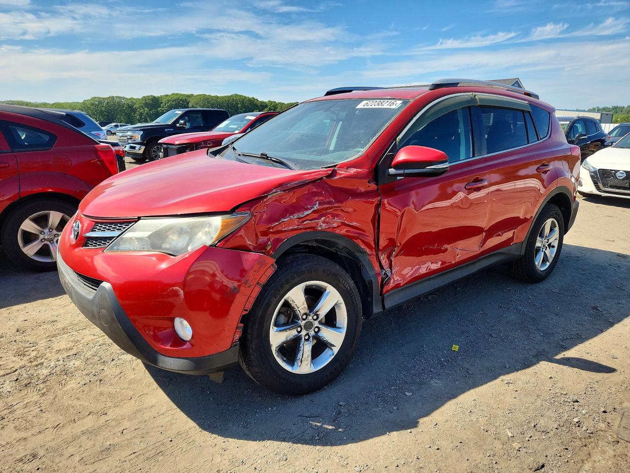 2015 Toyota Rav4 Xle Red vin: 2T3RFREV1FW344083