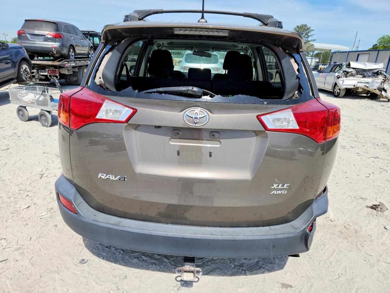 2015 Toyota Rav4 Xle Brown vin: 2T3RFREV1FW375365
