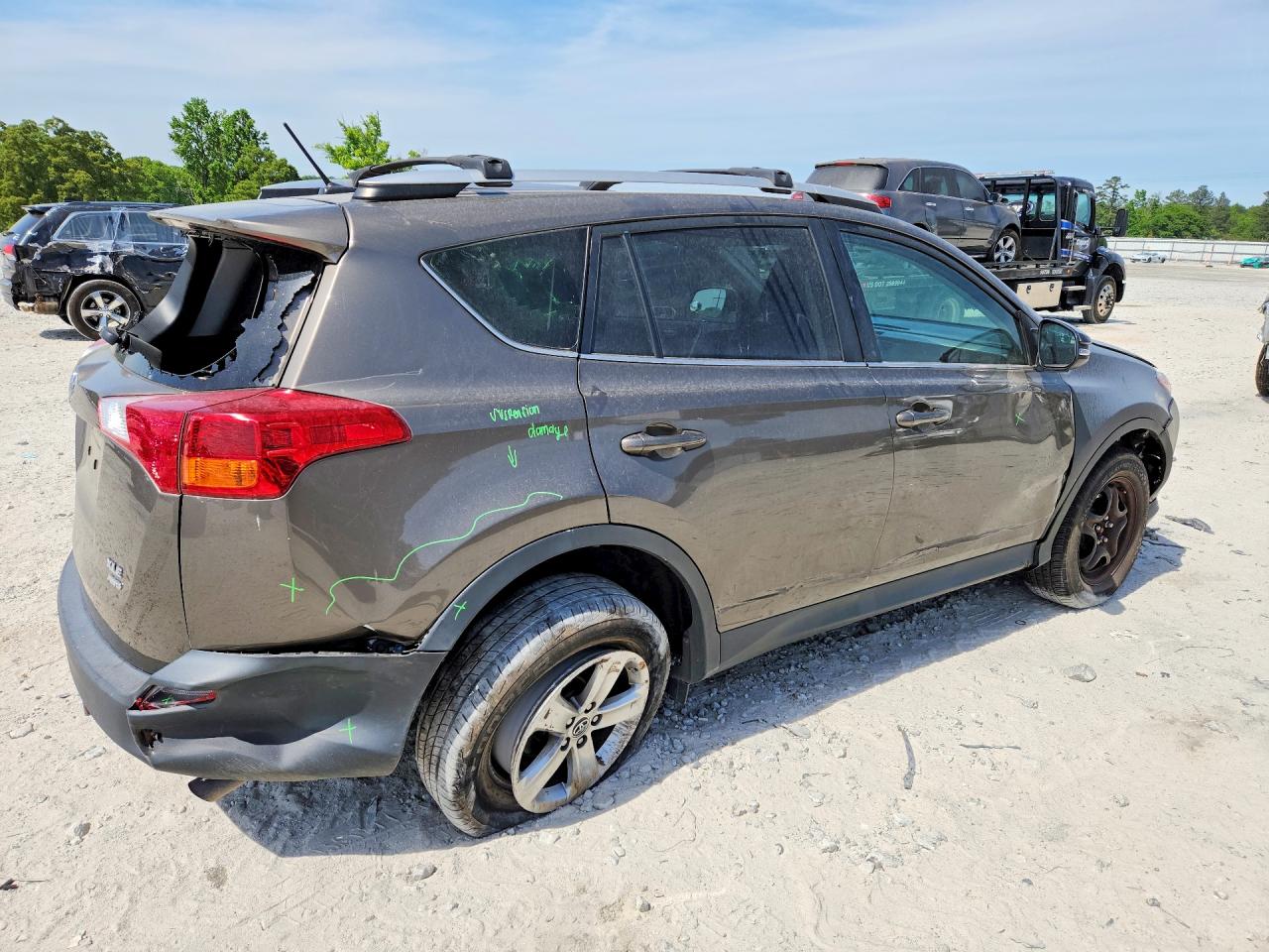 2015 Toyota Rav4 Xle Brown vin: 2T3RFREV1FW375365