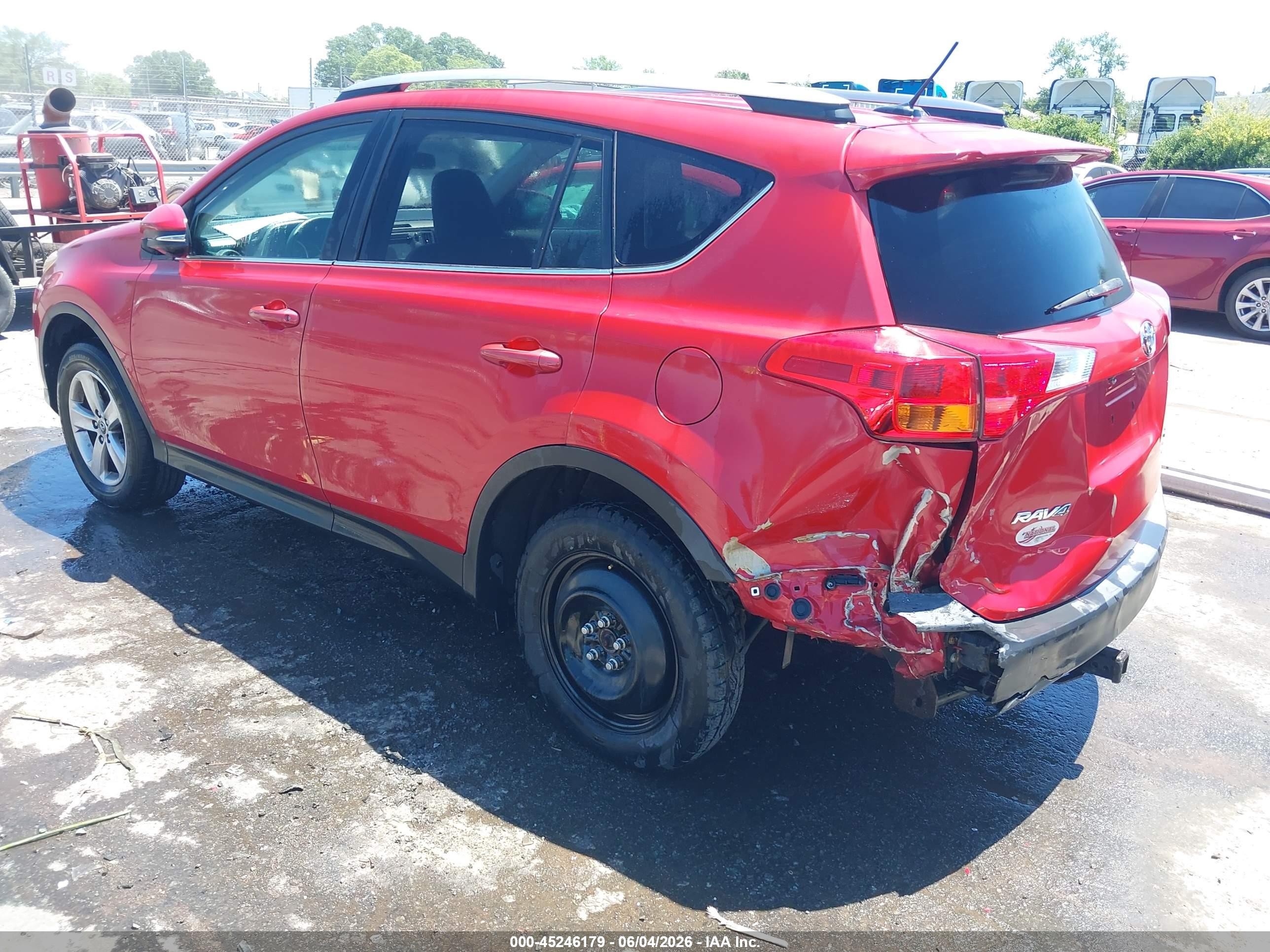 2015 Toyota Rav4 Xle Red vin: 2T3RFREV1FW376368