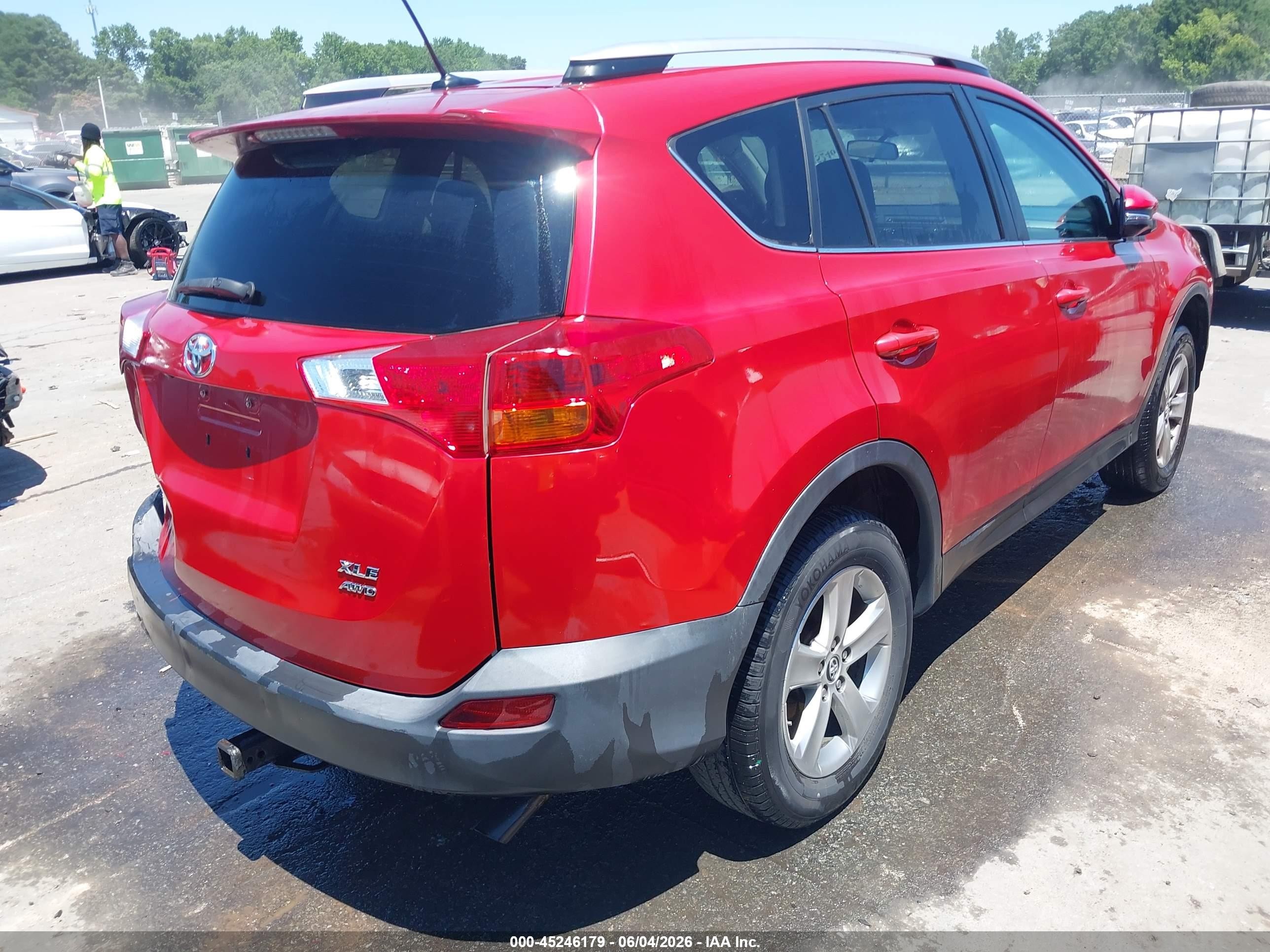 2015 Toyota Rav4 Xle Red vin: 2T3RFREV1FW376368