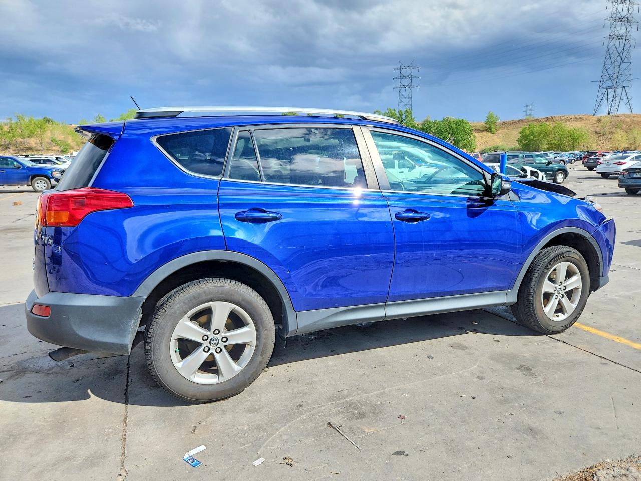 2015 Toyota Rav4 Xle Blue vin: 2T3RFREV1FW378069