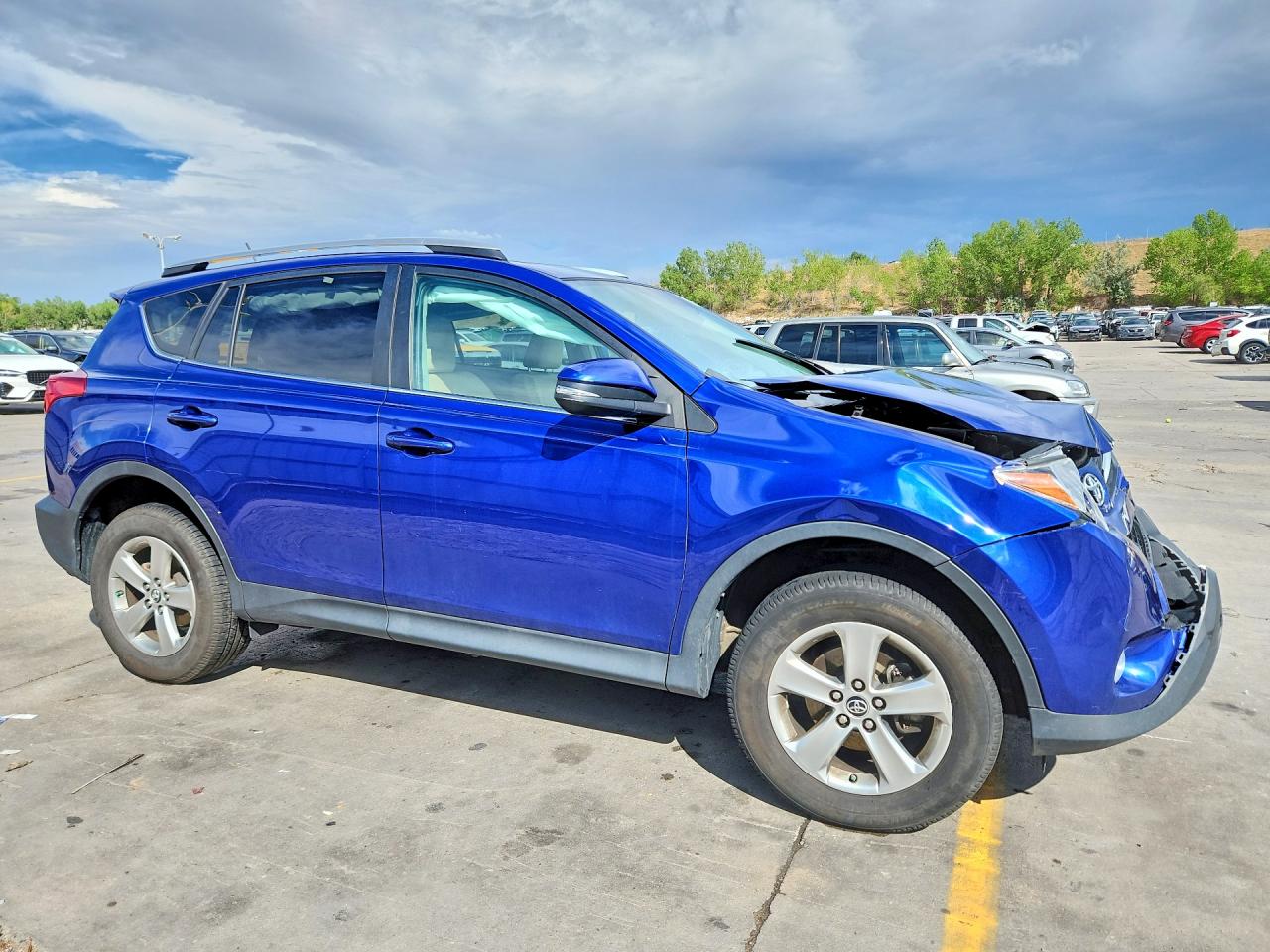 2015 Toyota Rav4 Xle Blue vin: 2T3RFREV1FW378069