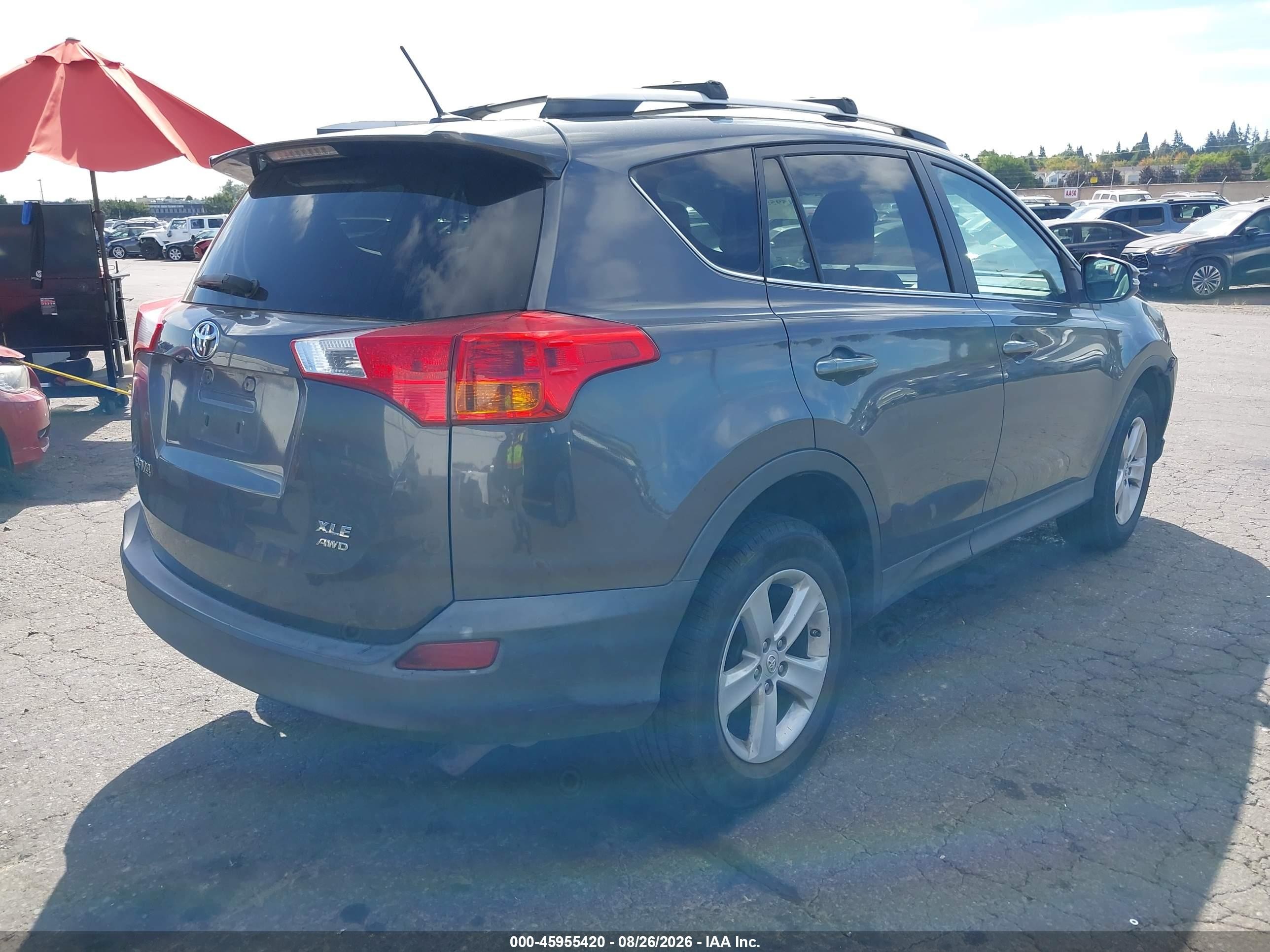 2013 Toyota Rav4 Xle Серый vin: 2T3RFREV2DW026700