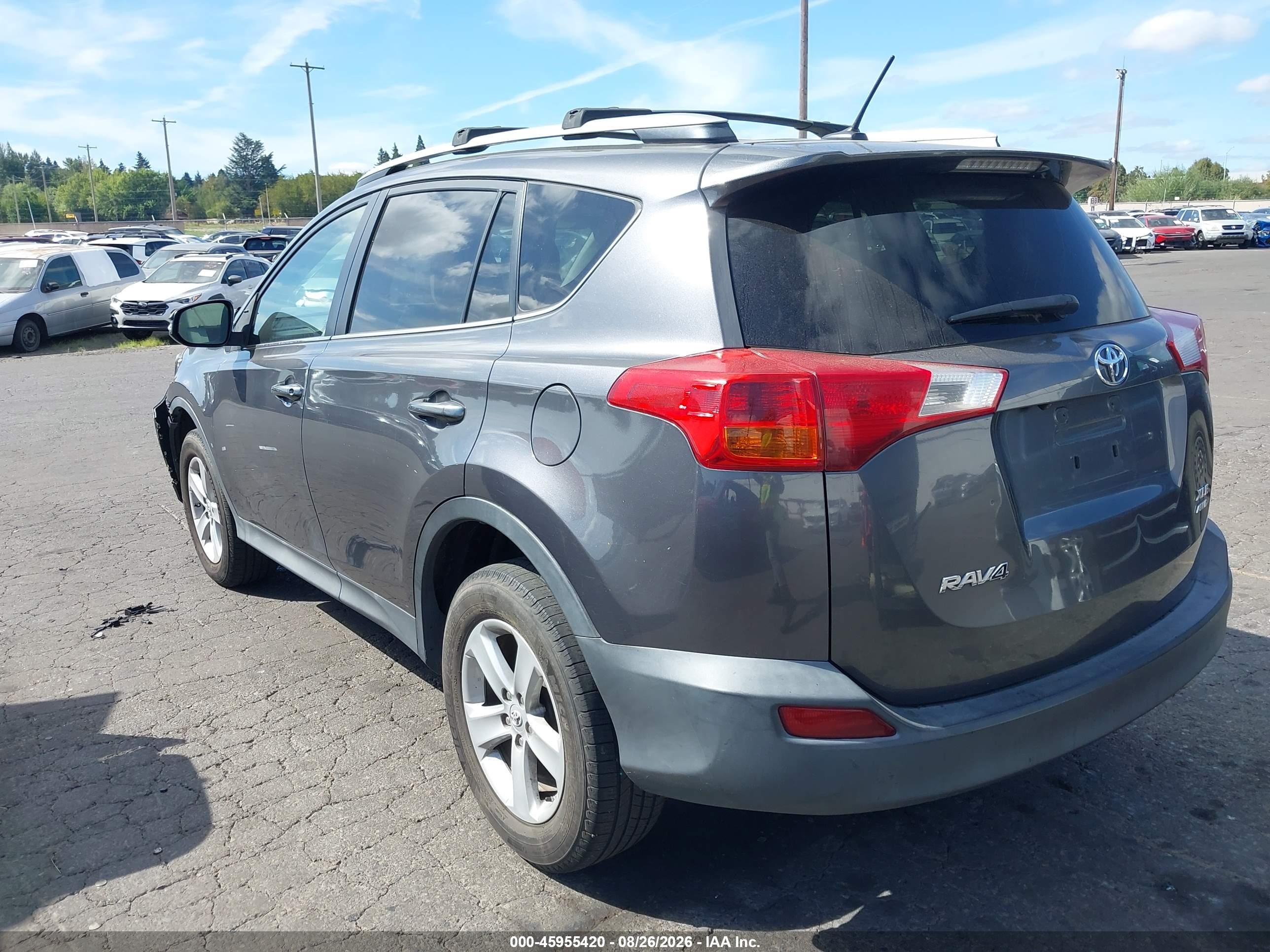 2013 Toyota Rav4 Xle Серый vin: 2T3RFREV2DW026700