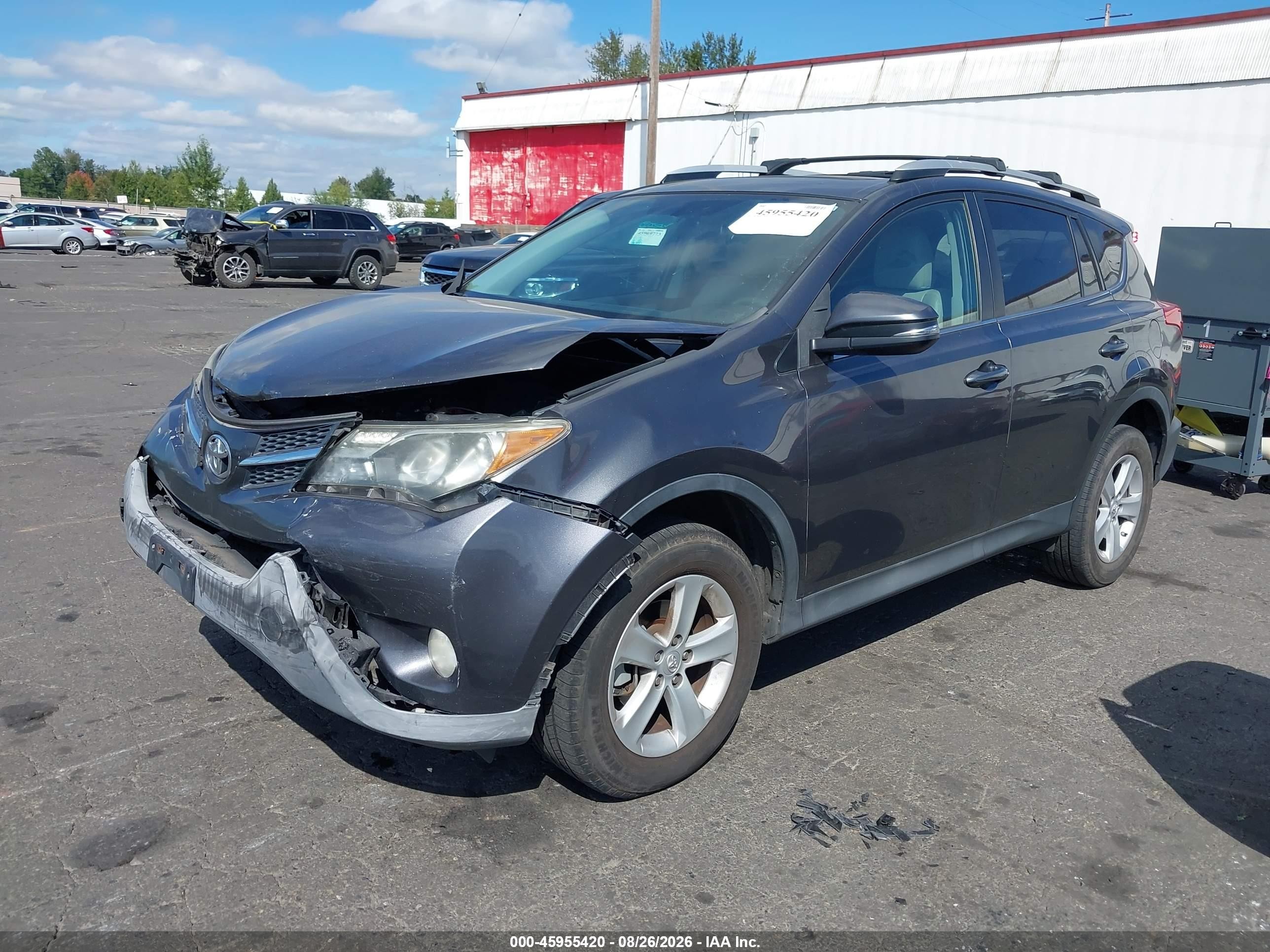 2013 Toyota Rav4 Xle Серый vin: 2T3RFREV2DW026700