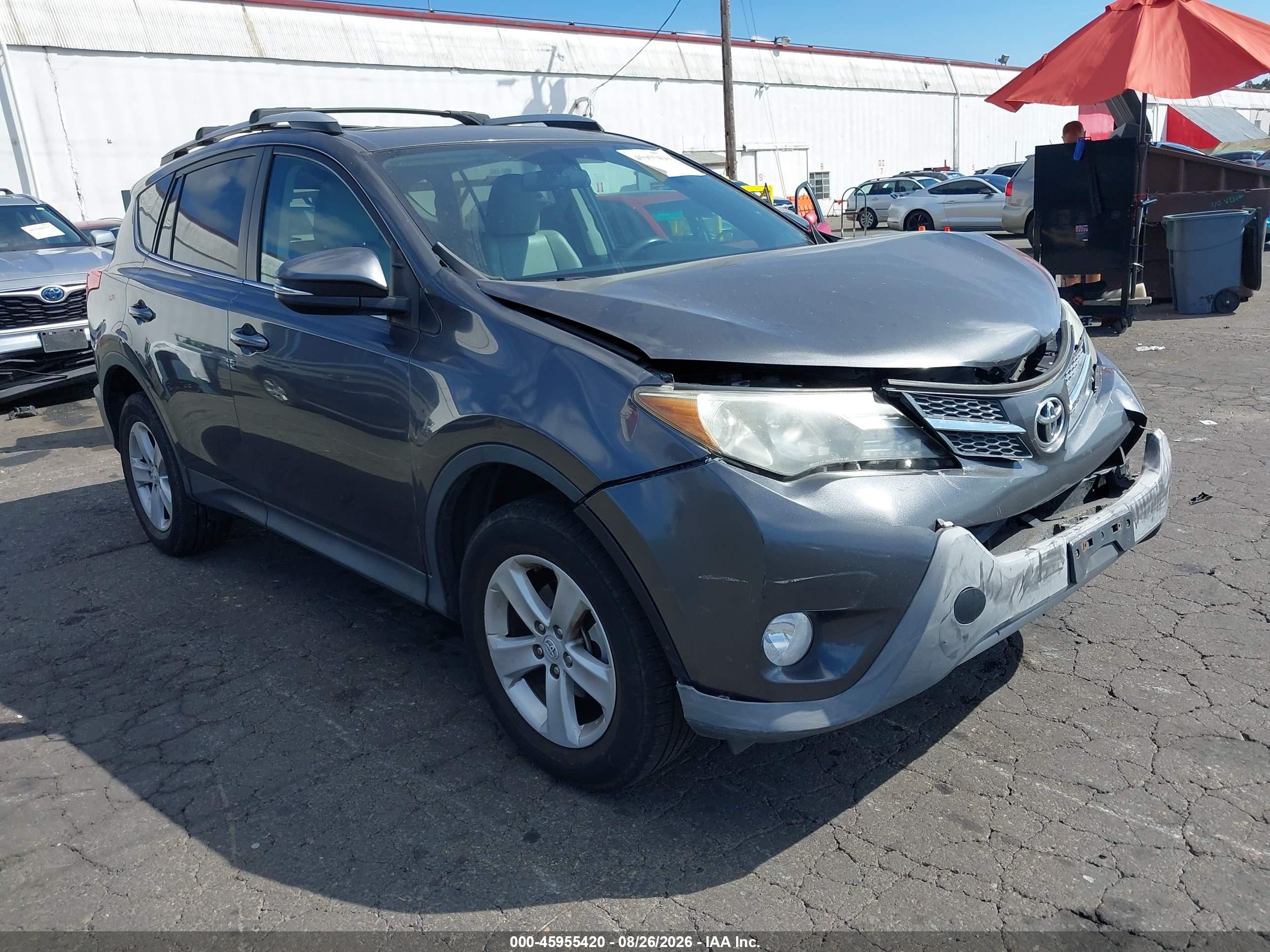 2013 Toyota Rav4 Xle Серый vin: 2T3RFREV2DW026700