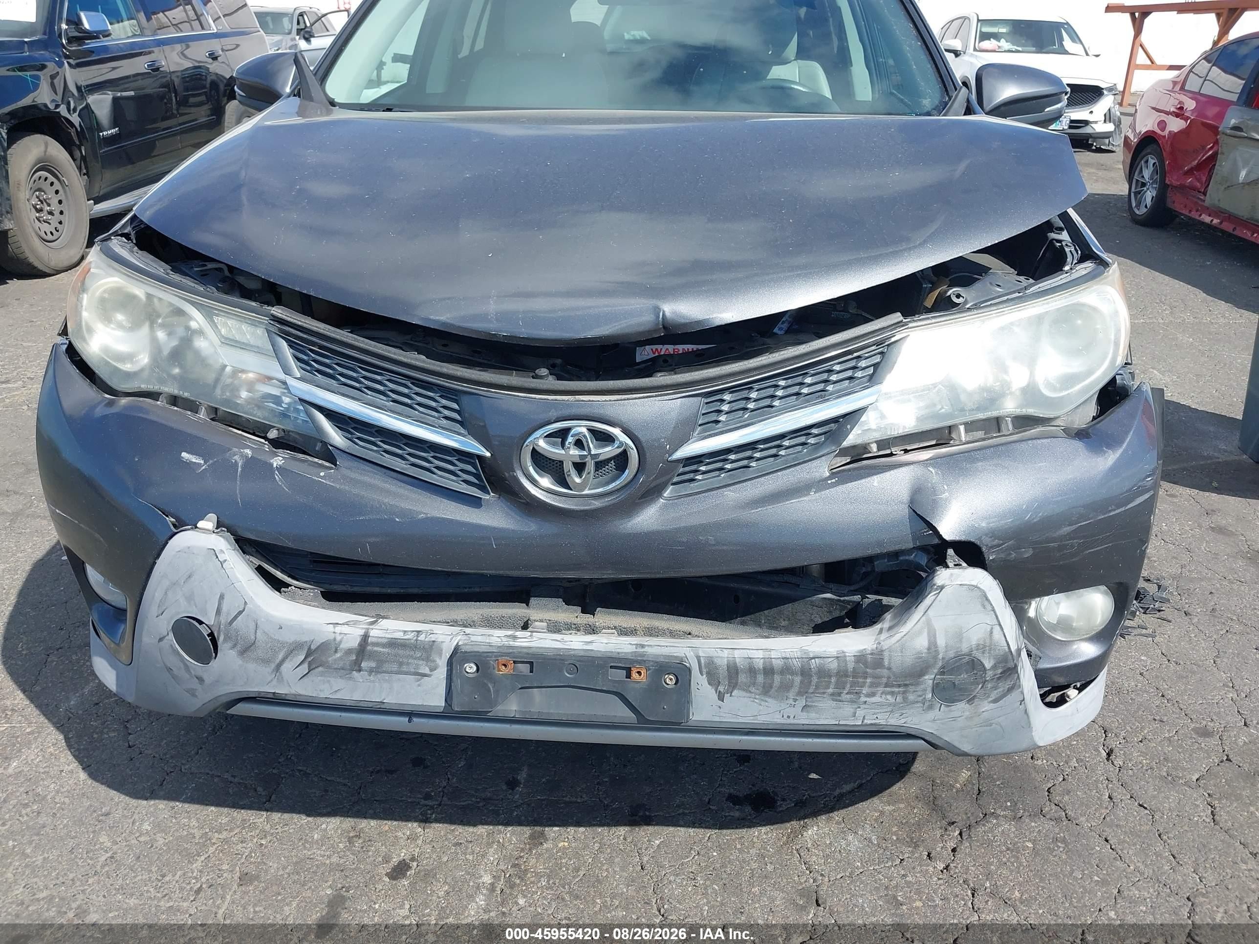 2013 Toyota Rav4 Xle Серый vin: 2T3RFREV2DW026700