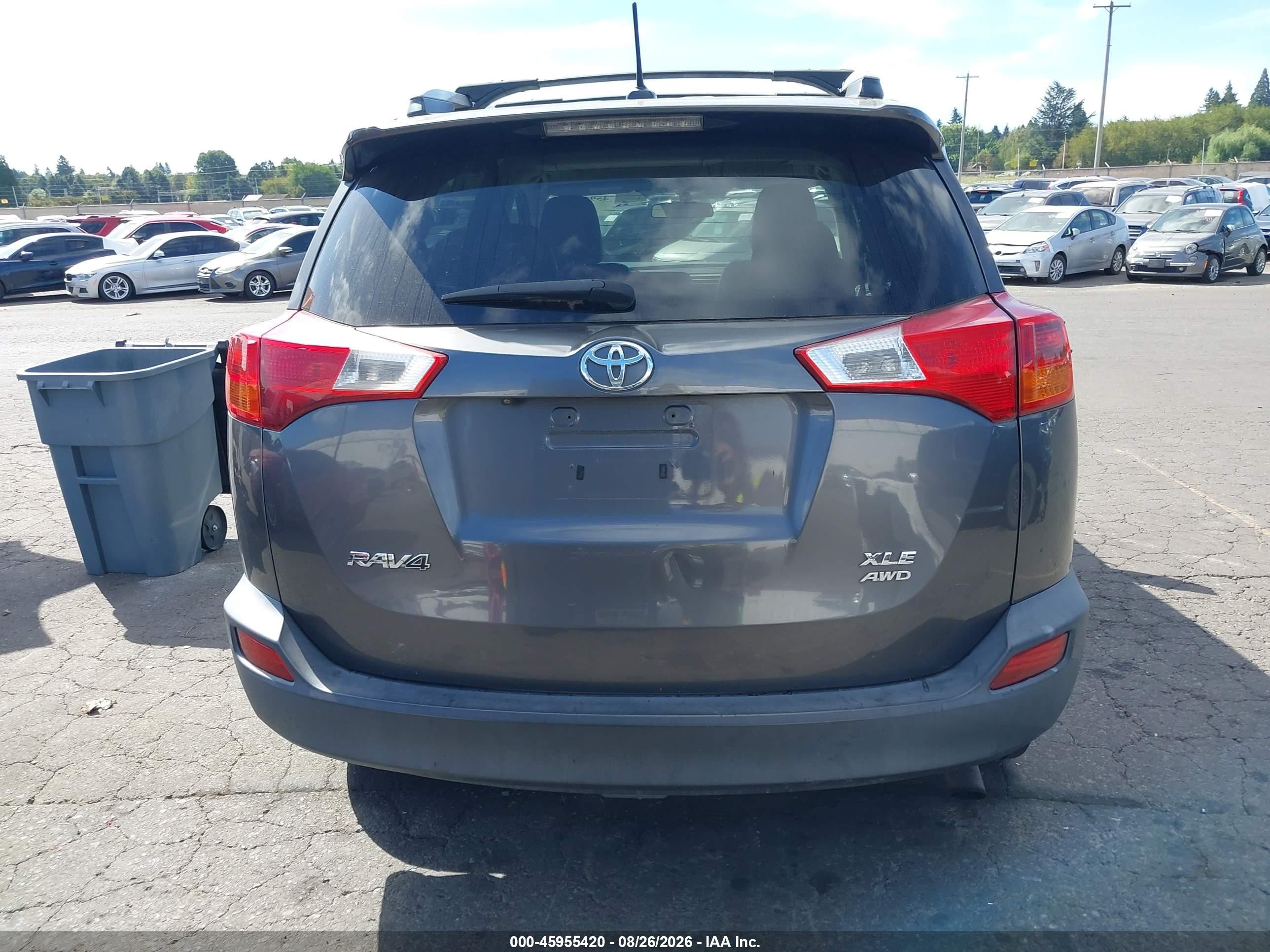 2013 Toyota Rav4 Xle Серый vin: 2T3RFREV2DW026700