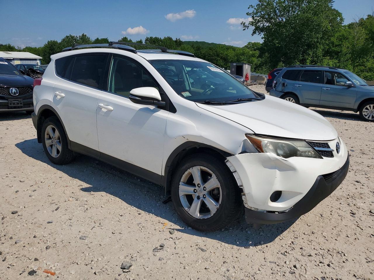 2013 Toyota Rav4 Xle White vin: 2T3RFREV2DW058191