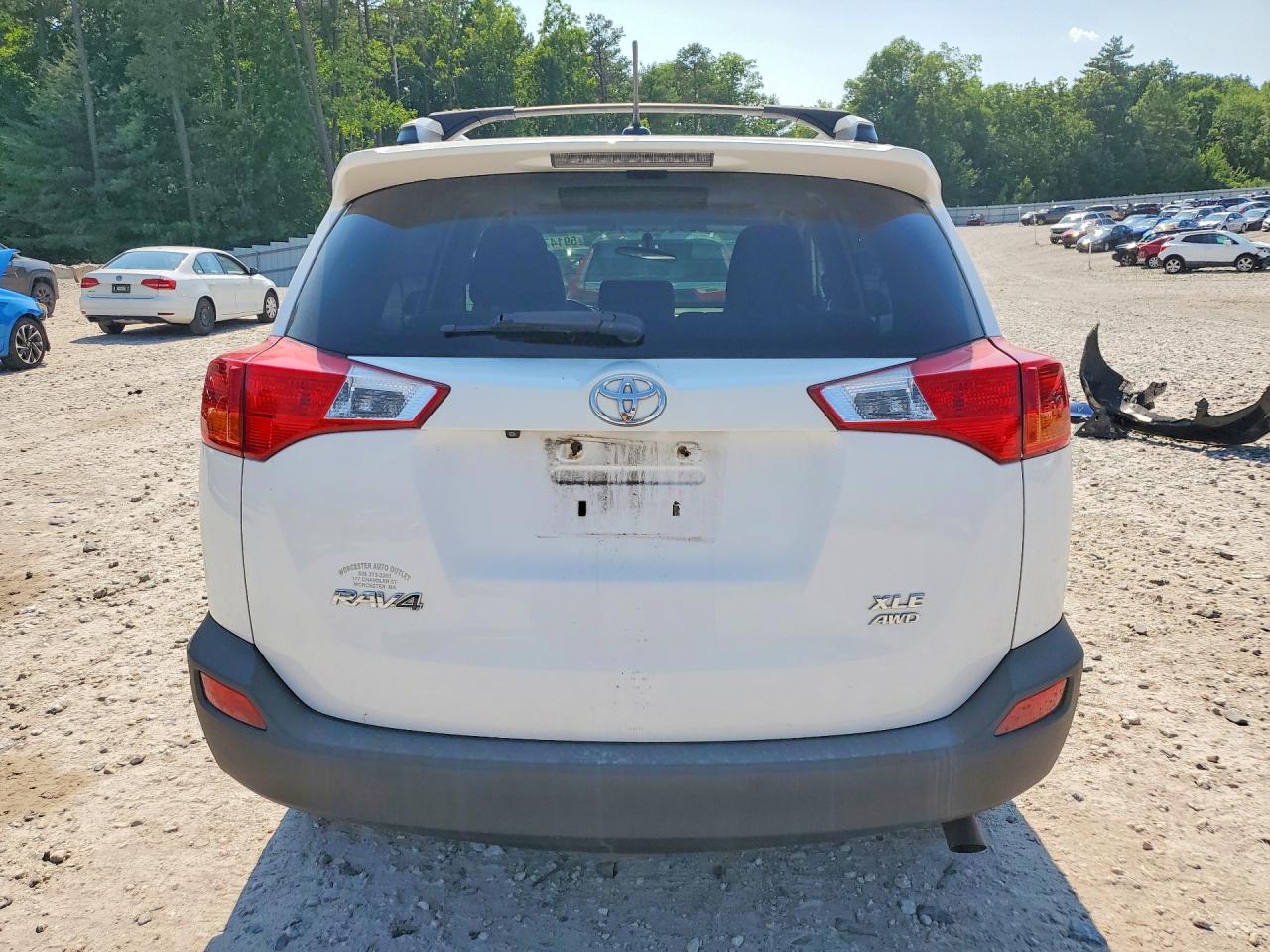 2013 Toyota Rav4 Xle White vin: 2T3RFREV2DW058191