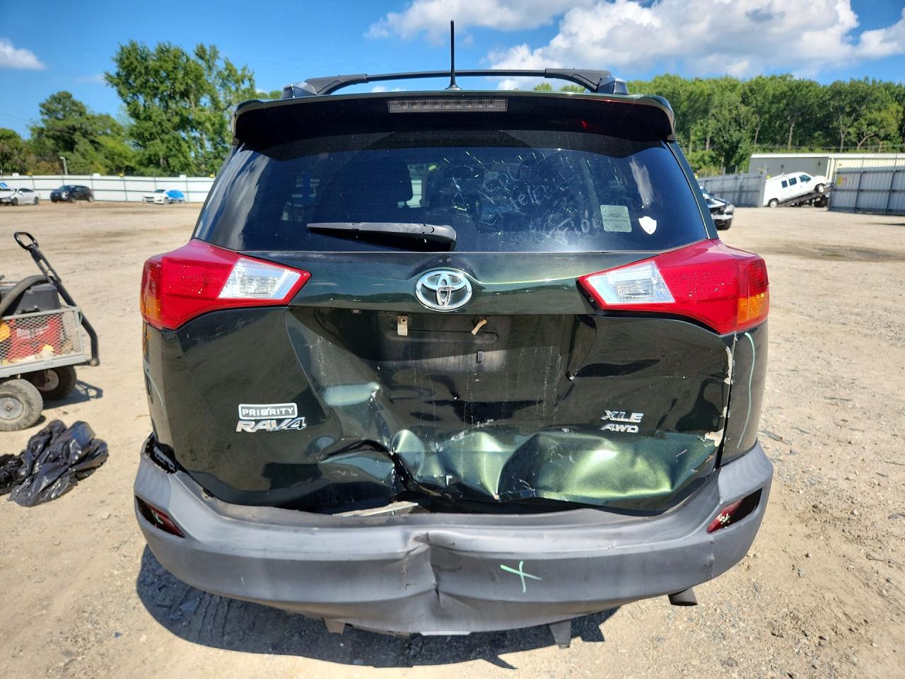 2013 Toyota Rav4 Xle Green vin: 2T3RFREV2DW081440