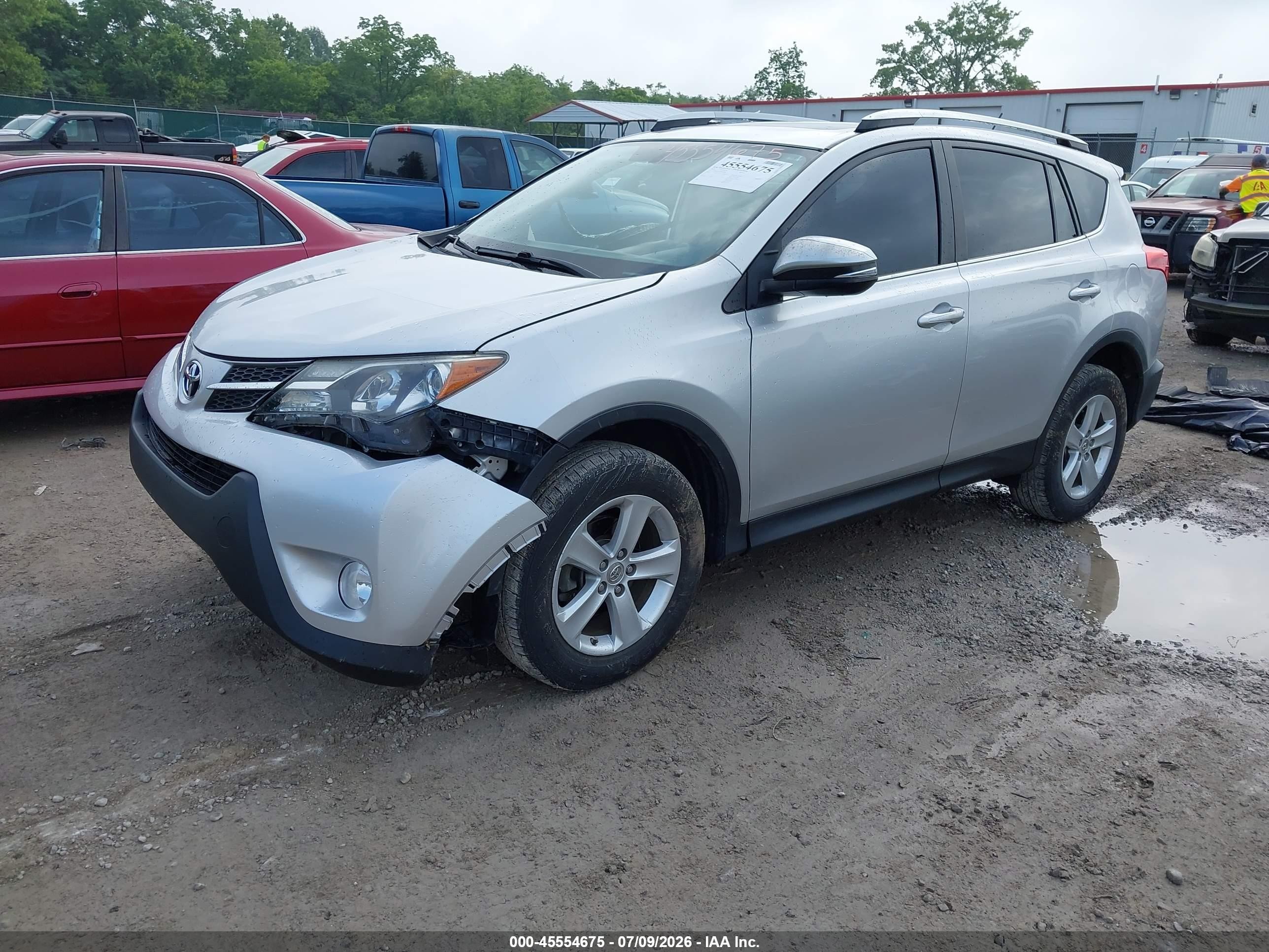 2013 Toyota Rav4 Xle Silver vin: 2T3RFREV2DW100486