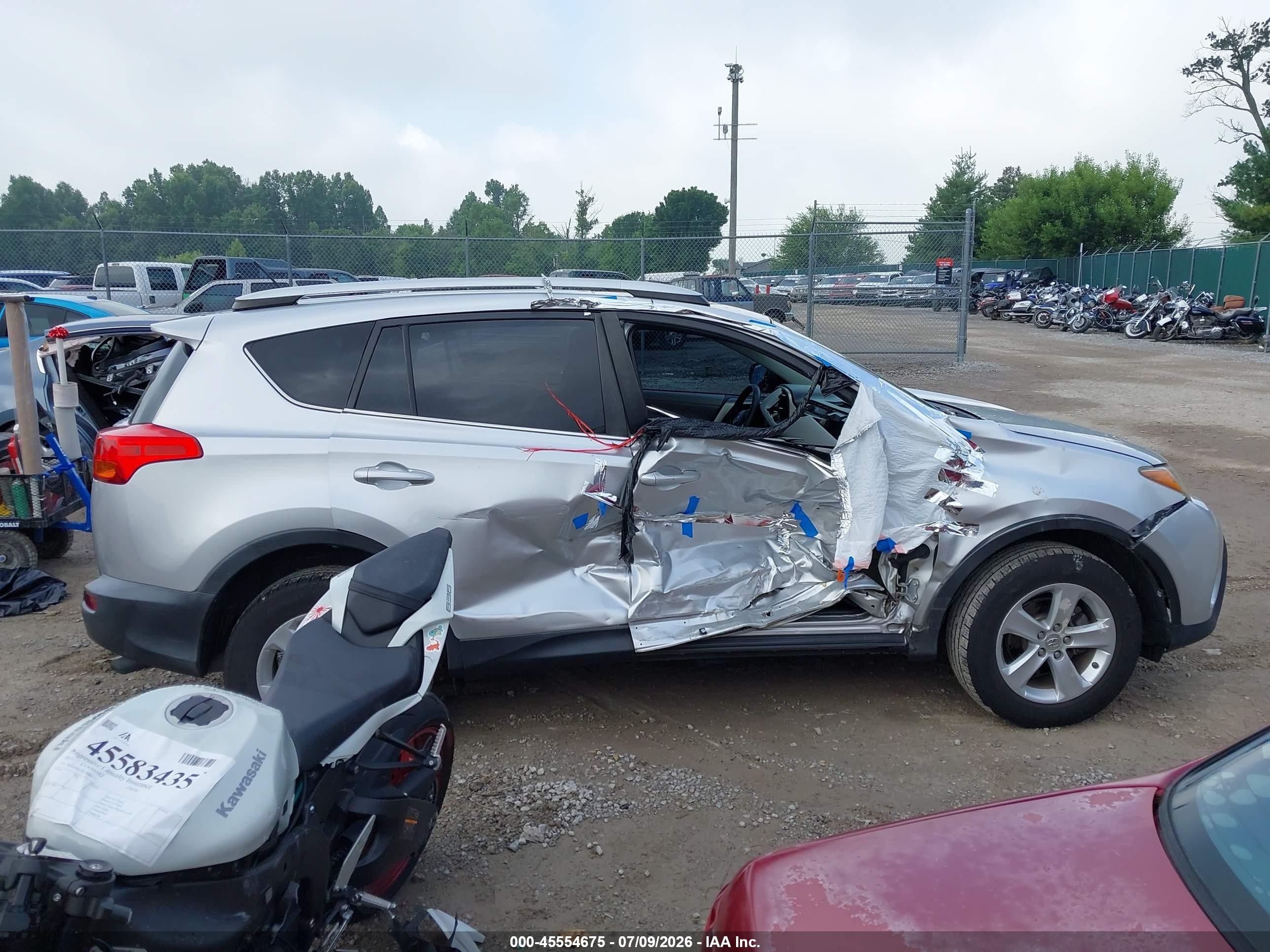 2013 Toyota Rav4 Xle Silver vin: 2T3RFREV2DW100486