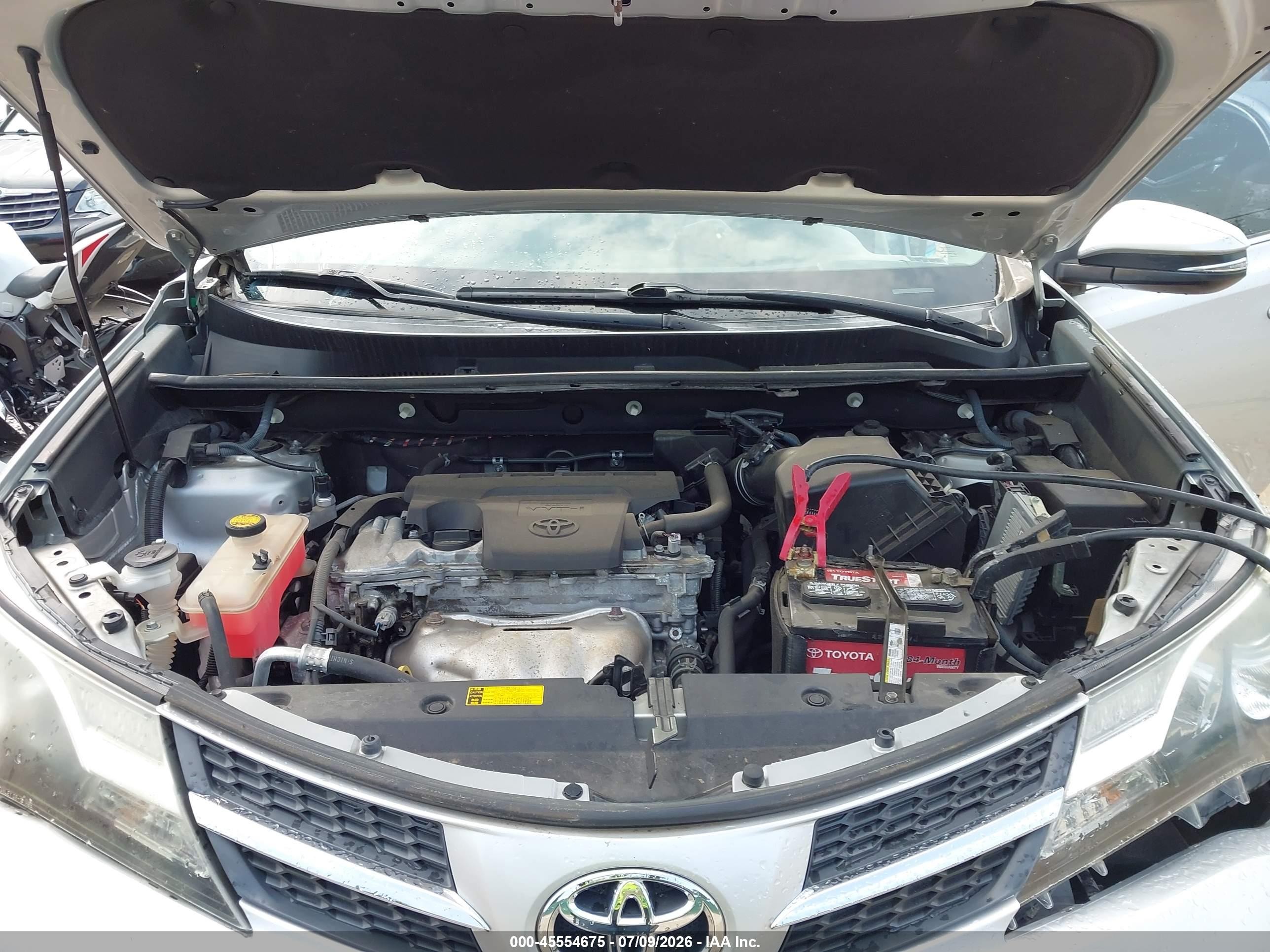 2013 Toyota Rav4 Xle Silver vin: 2T3RFREV2DW100486