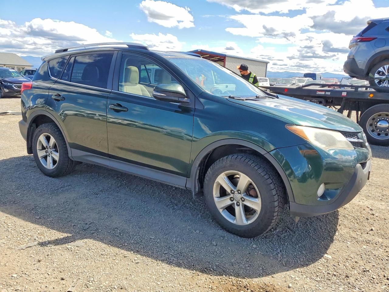 2013 Toyota Rav4 Xle Green vin: 2T3RFREV2DW102058