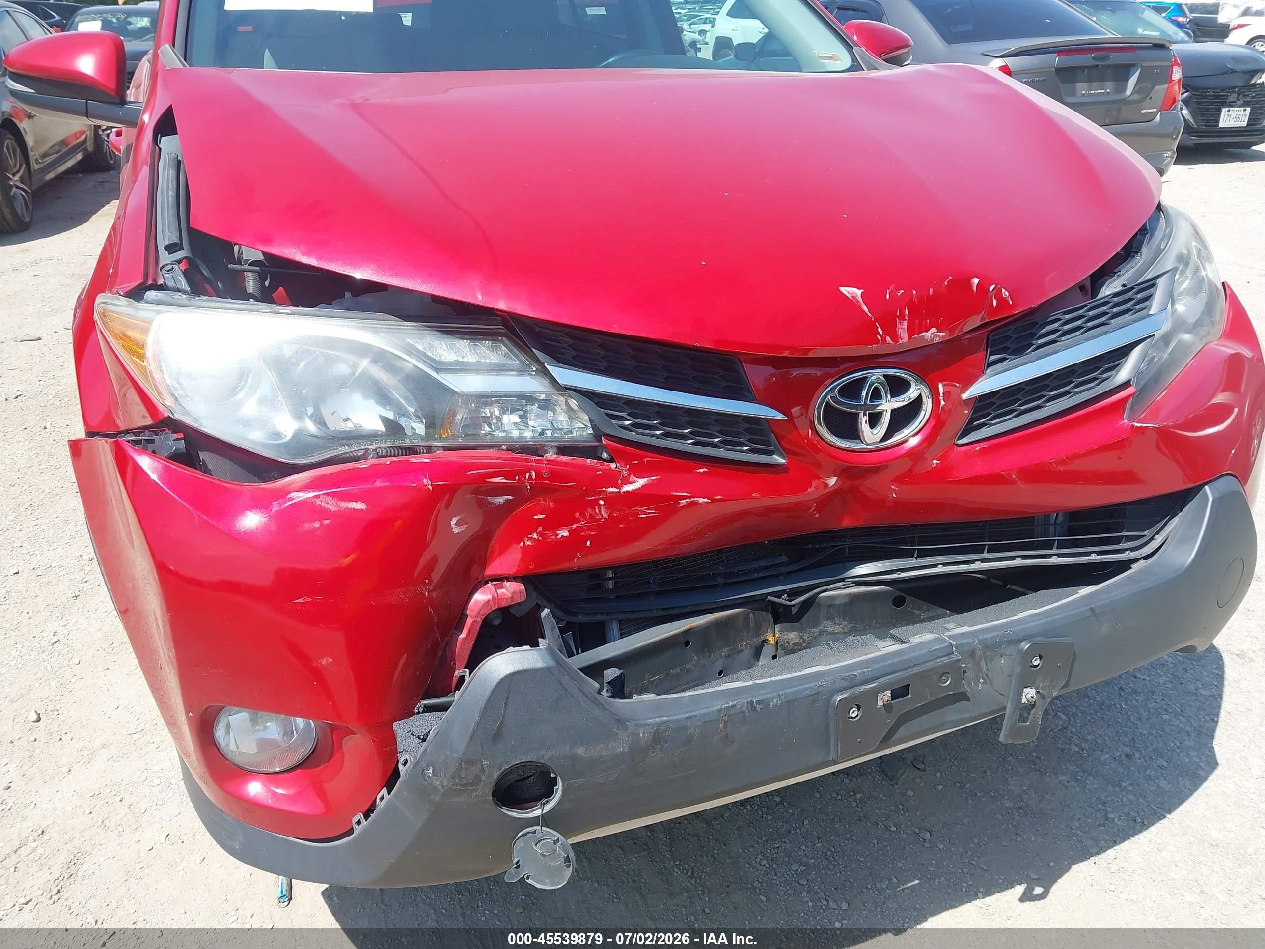 2013 Toyota Rav4 Xle Red vin: 2T3RFREV2DW121757