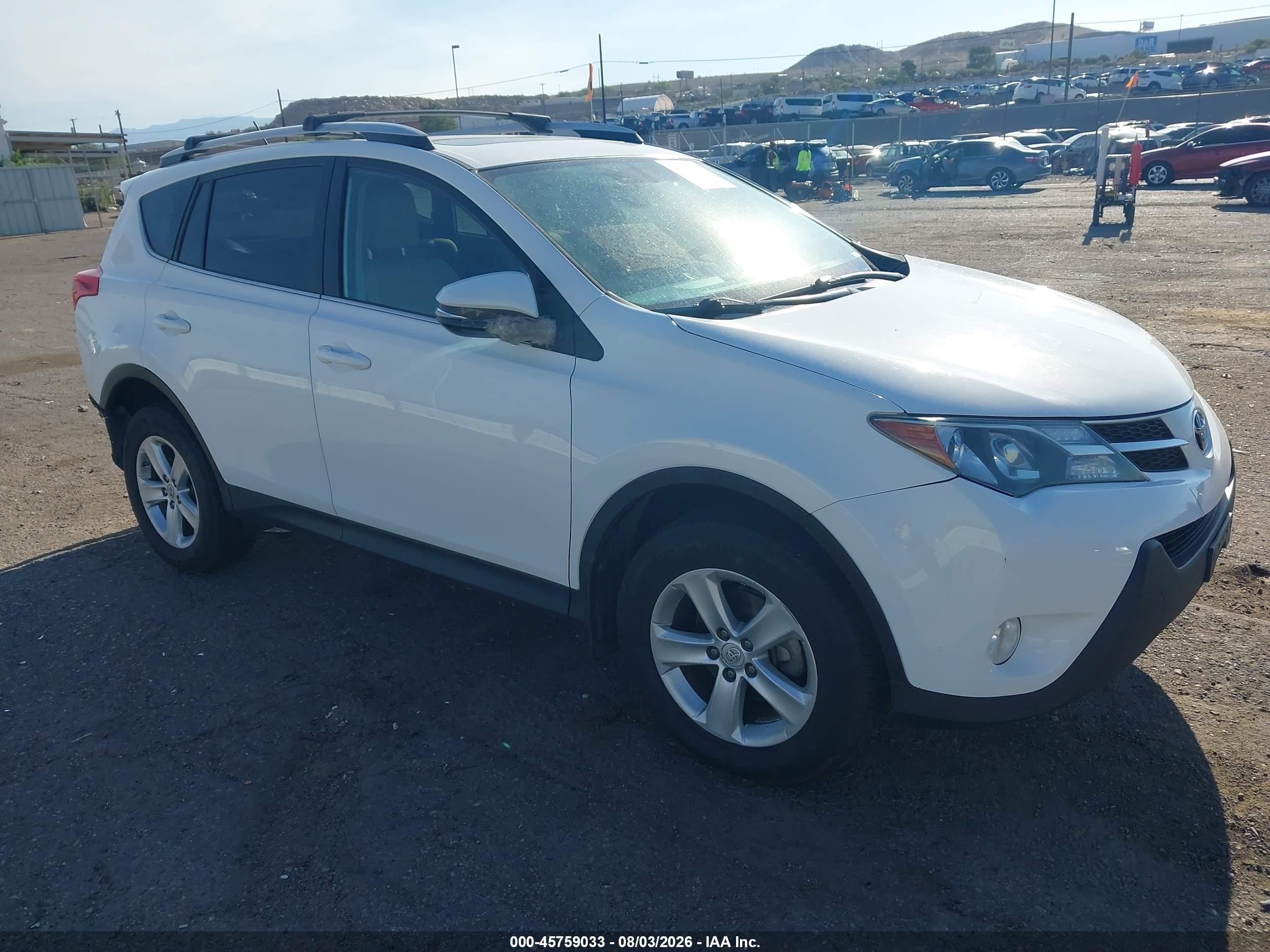 2013 Toyota Rav4 Xle White vin: 2T3RFREV2DW122309