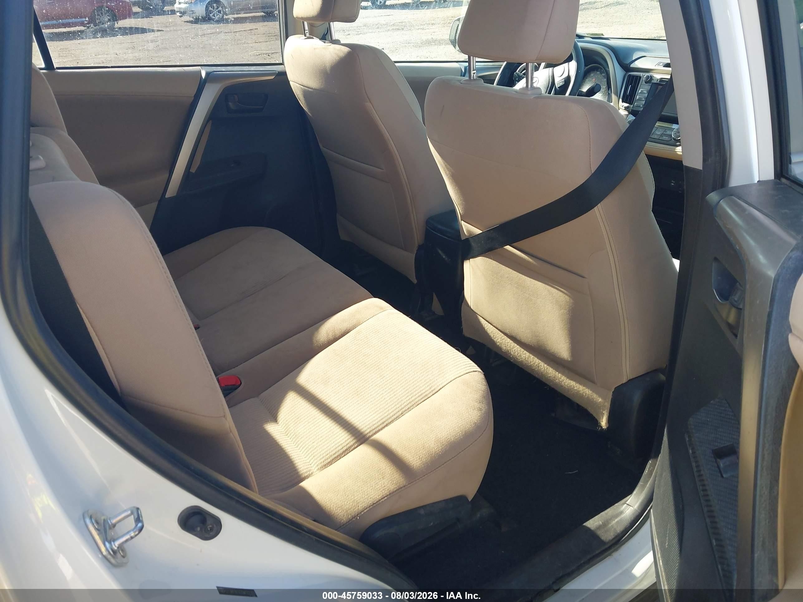 2013 Toyota Rav4 Xle White vin: 2T3RFREV2DW122309