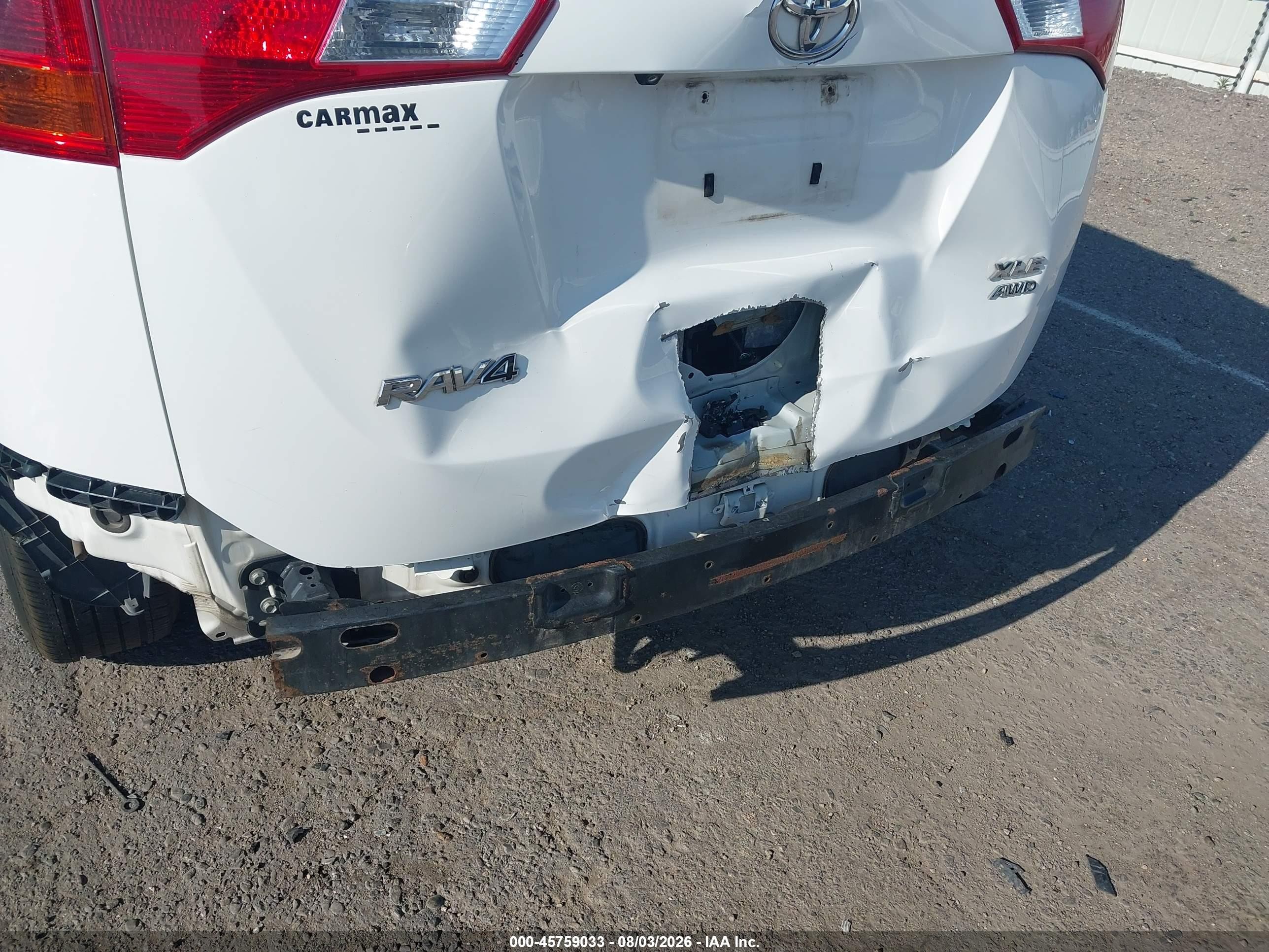 2013 Toyota Rav4 Xle White vin: 2T3RFREV2DW122309