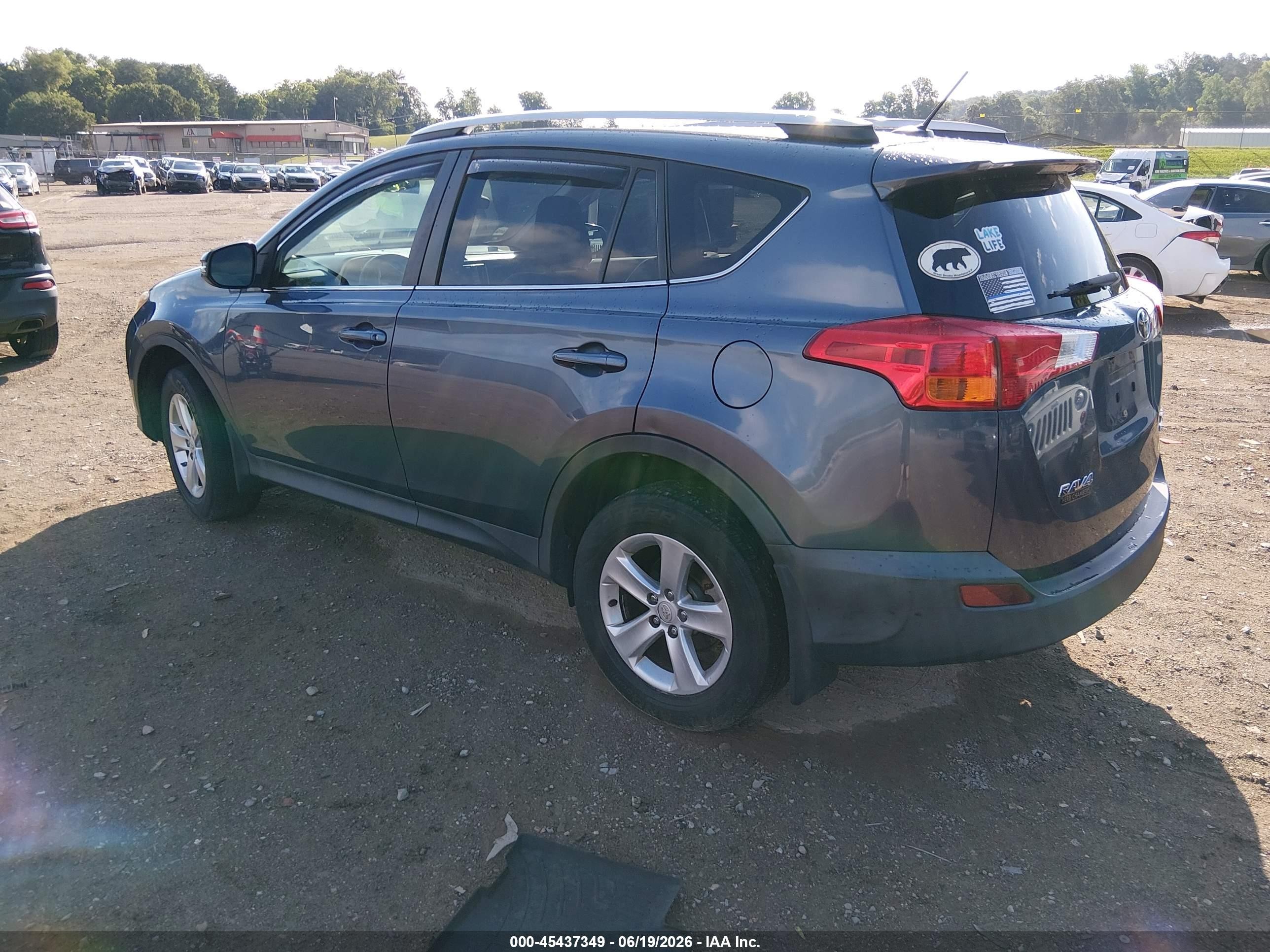 2013 Toyota Rav4 Xle Blue vin: 2T3RFREV2DW123329