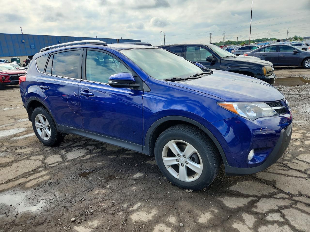 2014 Toyota Rav4 Xle Blue vin: 2T3RFREV2EW129200