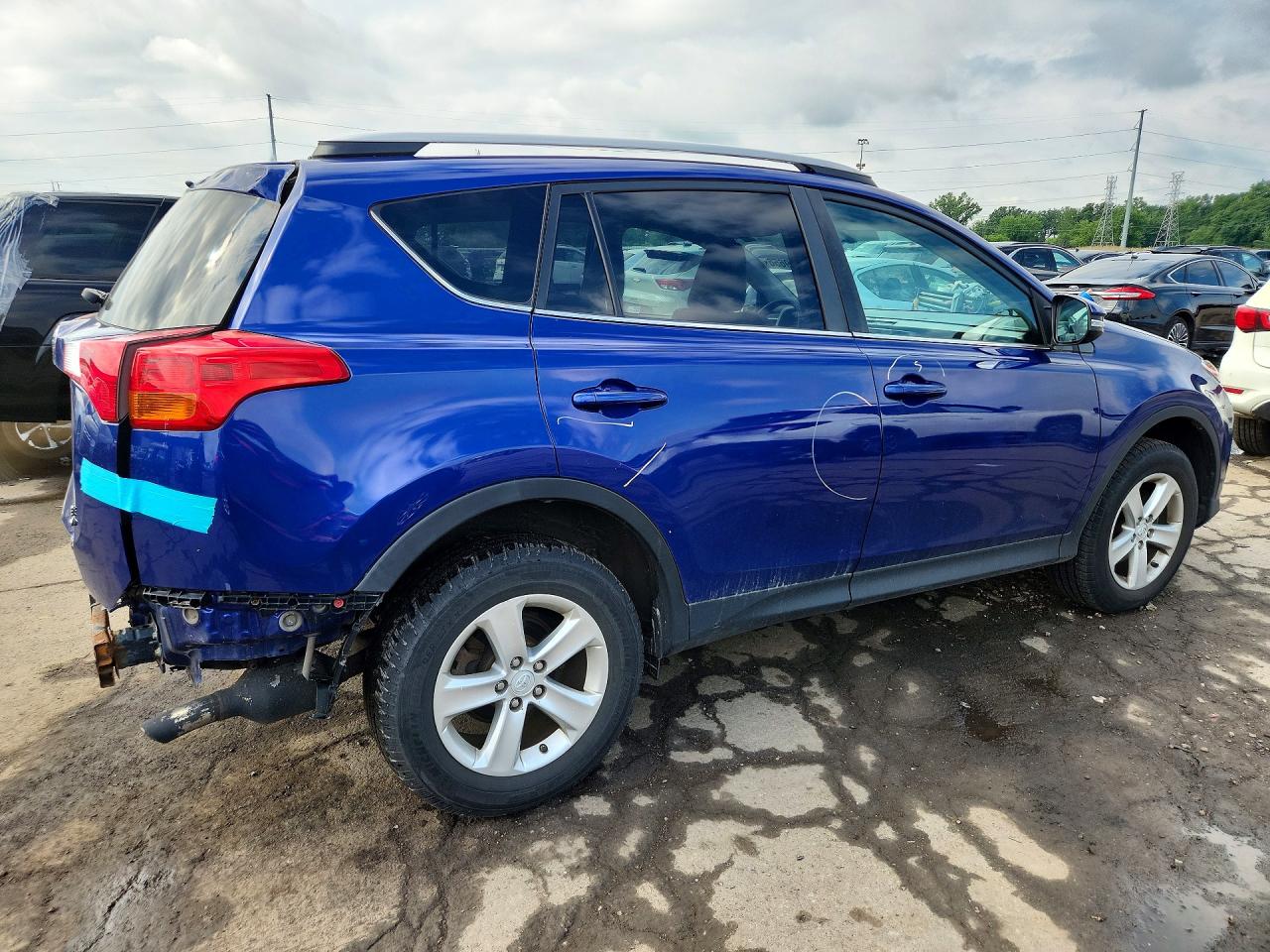 2014 Toyota Rav4 Xle Blue vin: 2T3RFREV2EW129200
