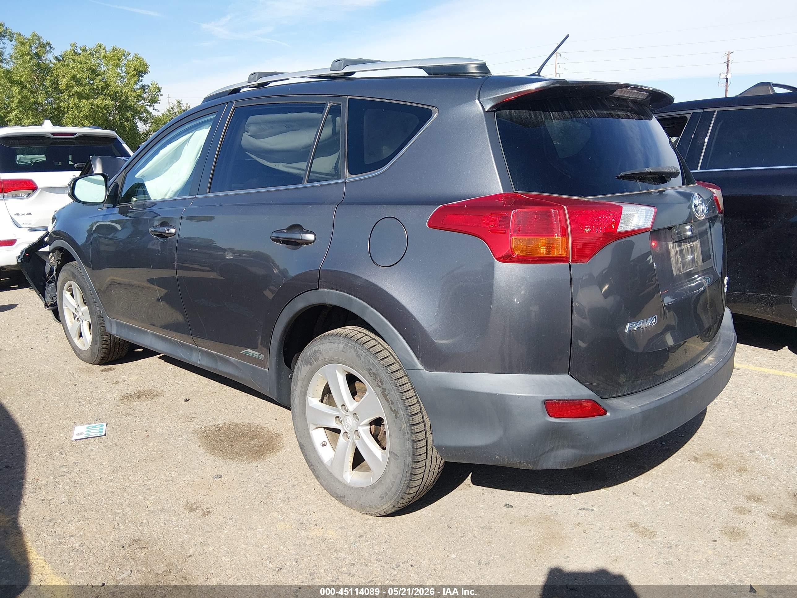 2014 Toyota Rav4 Xle Gray vin: 2T3RFREV2EW129794