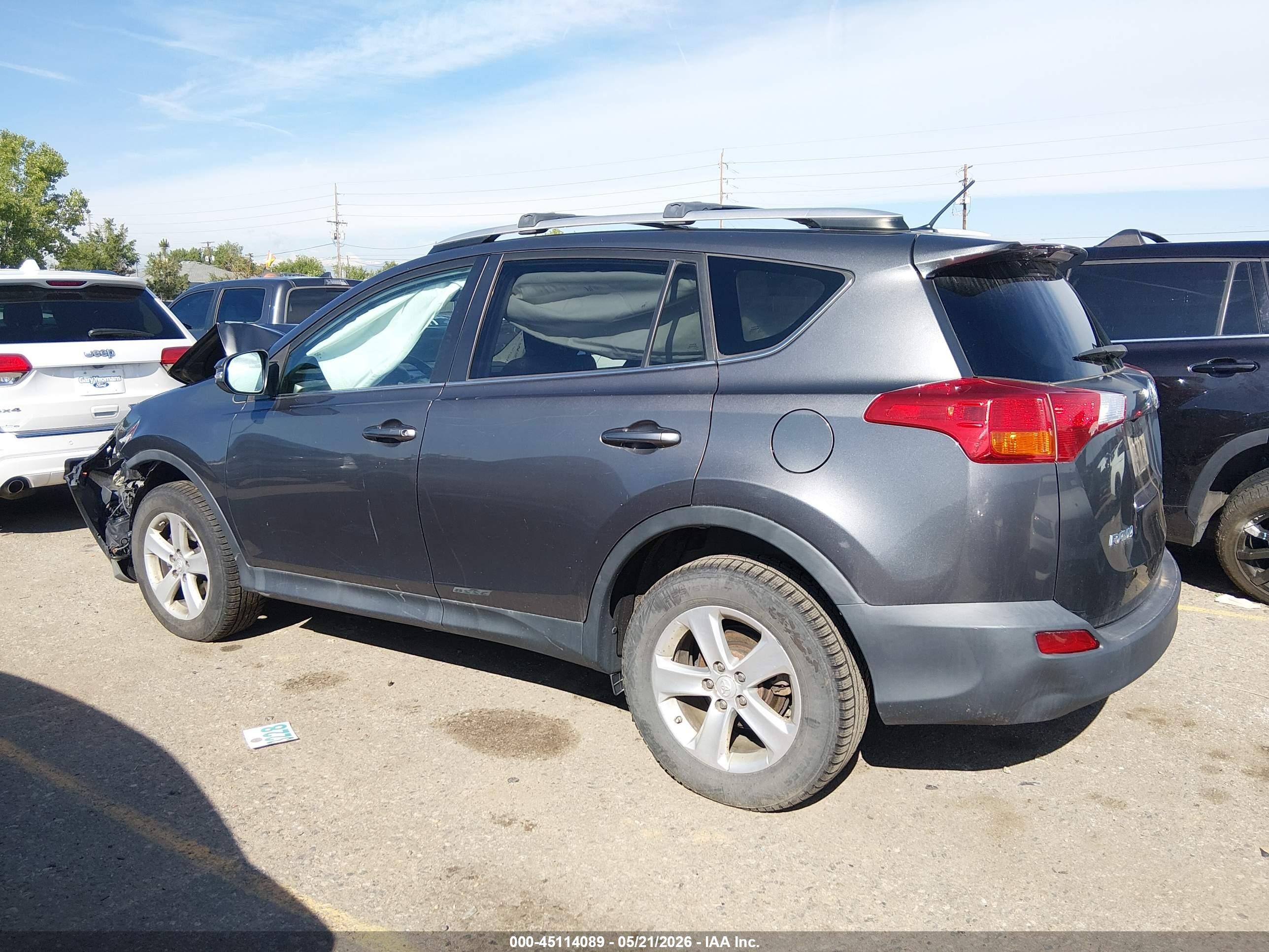 2014 Toyota Rav4 Xle Gray vin: 2T3RFREV2EW129794