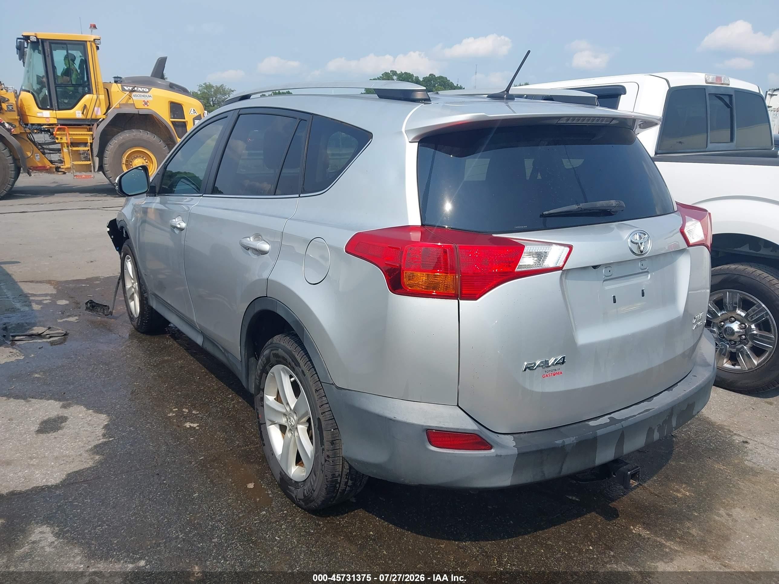 2014 Toyota Rav4 Xle Silver vin: 2T3RFREV2EW158678
