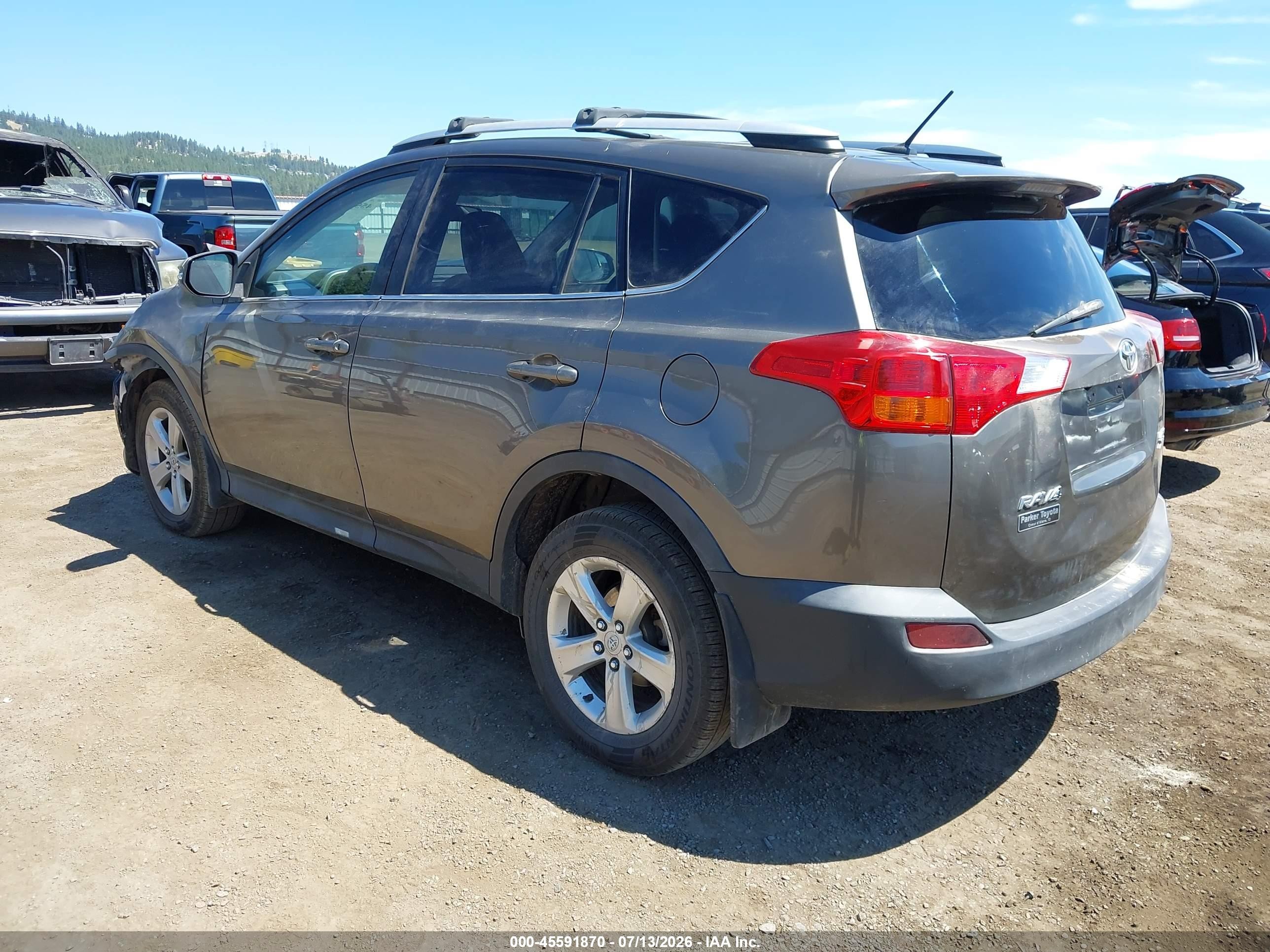 2014 Toyota Rav4 Xle Dark Brown vin: 2T3RFREV2EW170930