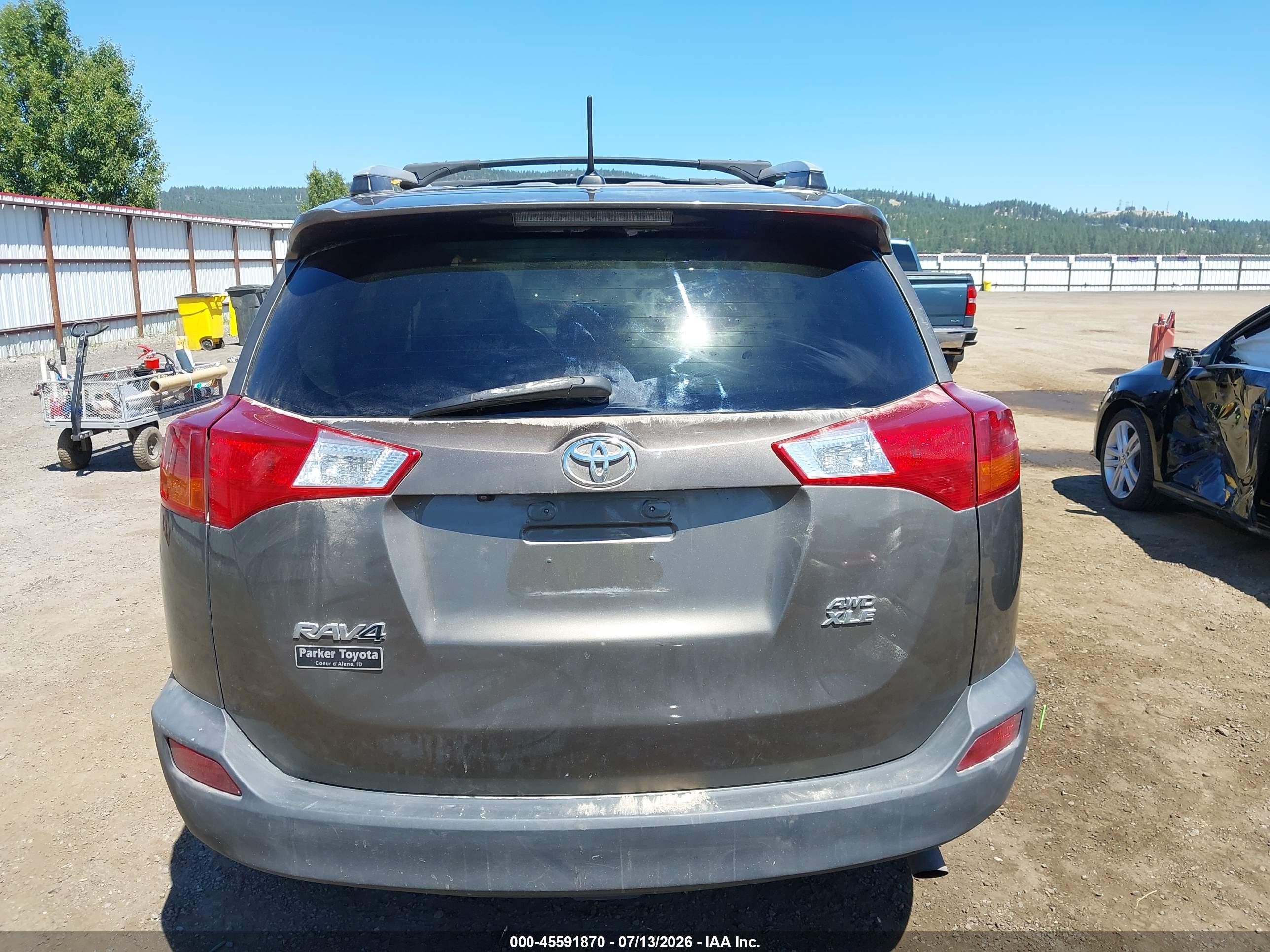2014 Toyota Rav4 Xle Dark Brown vin: 2T3RFREV2EW170930