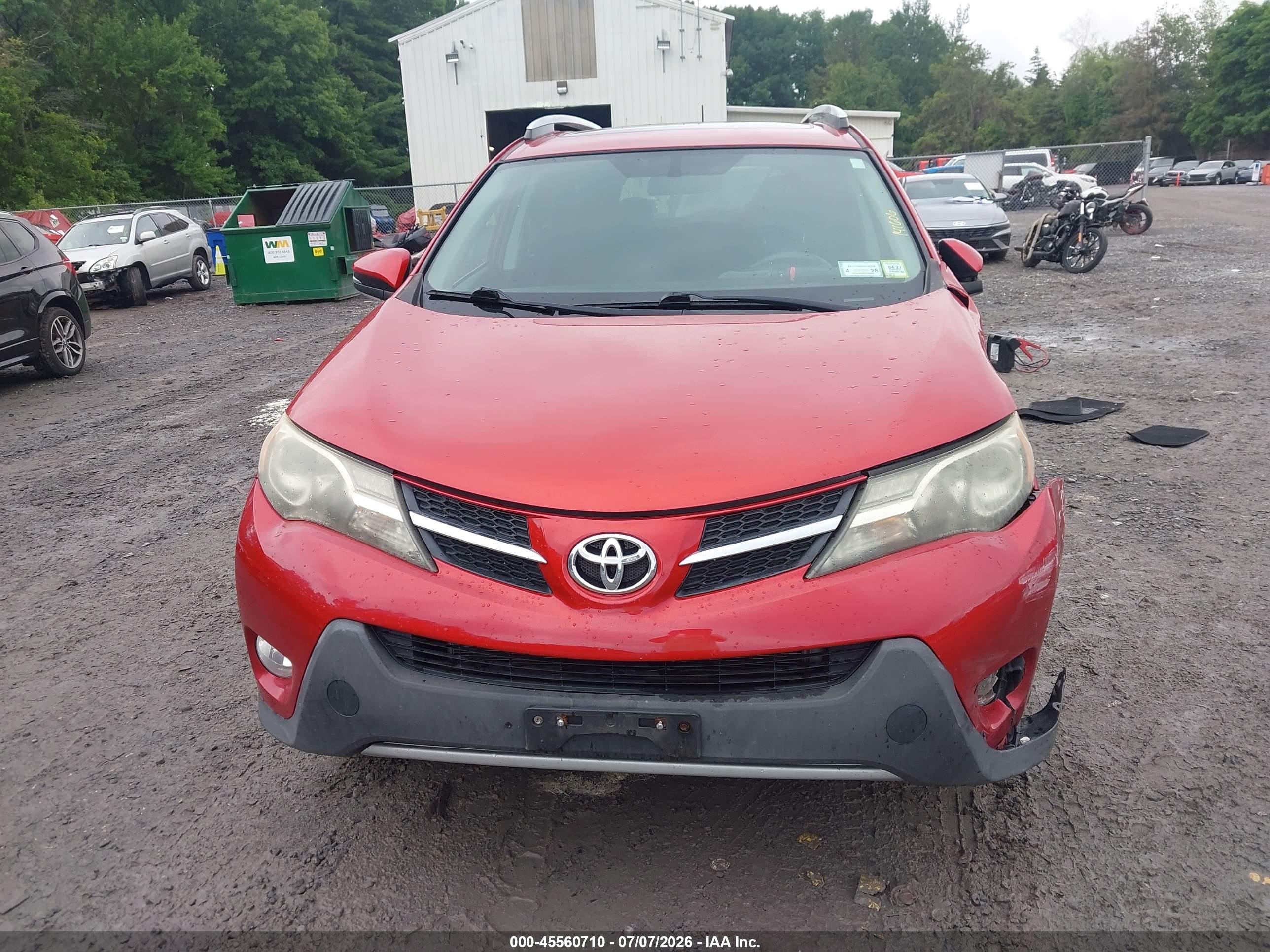 2014 Toyota Rav4 Xle Red vin: 2T3RFREV2EW191647