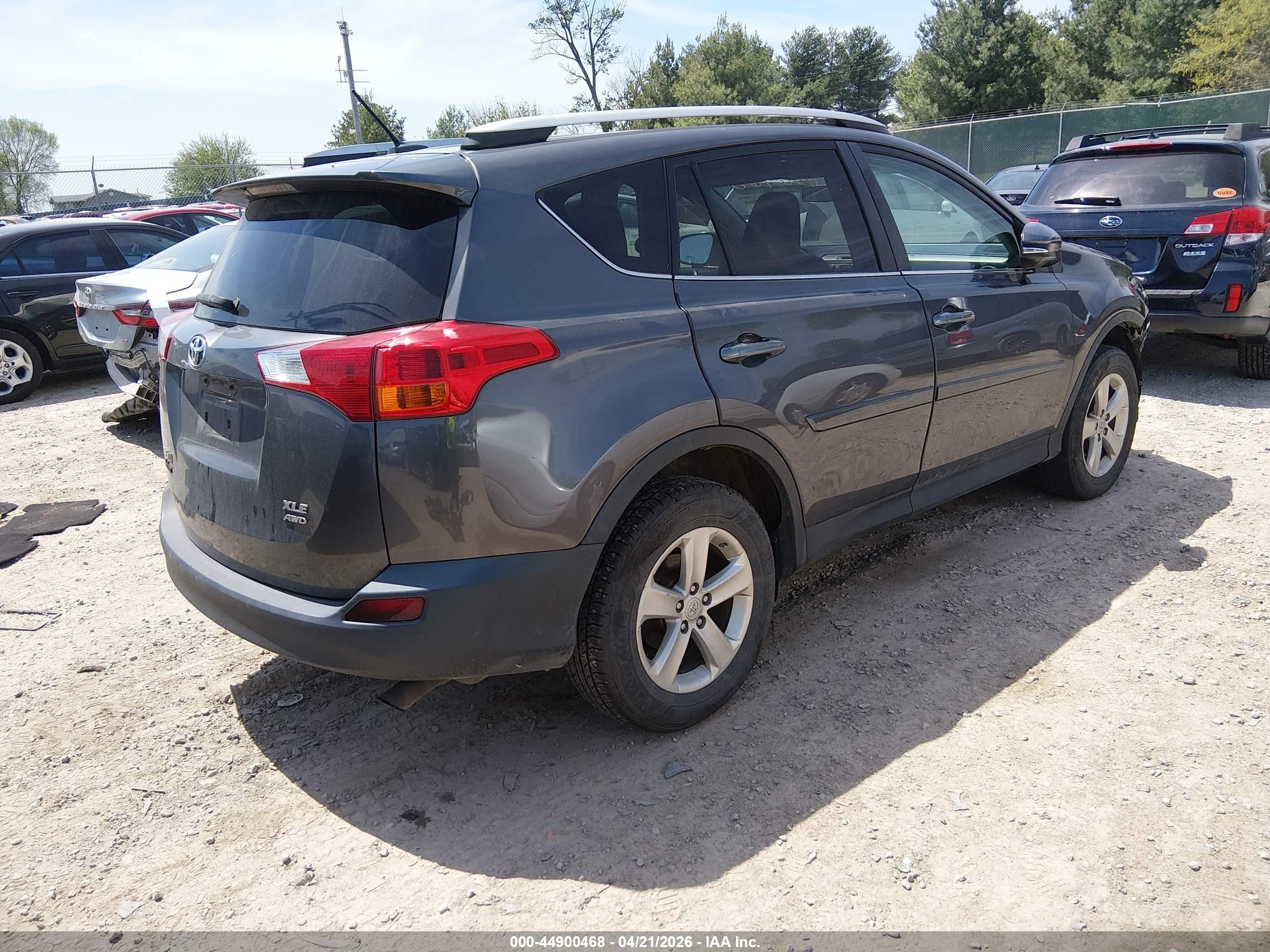 2014 Toyota Rav4 Xle Серый vin: 2T3RFREV2EW196895