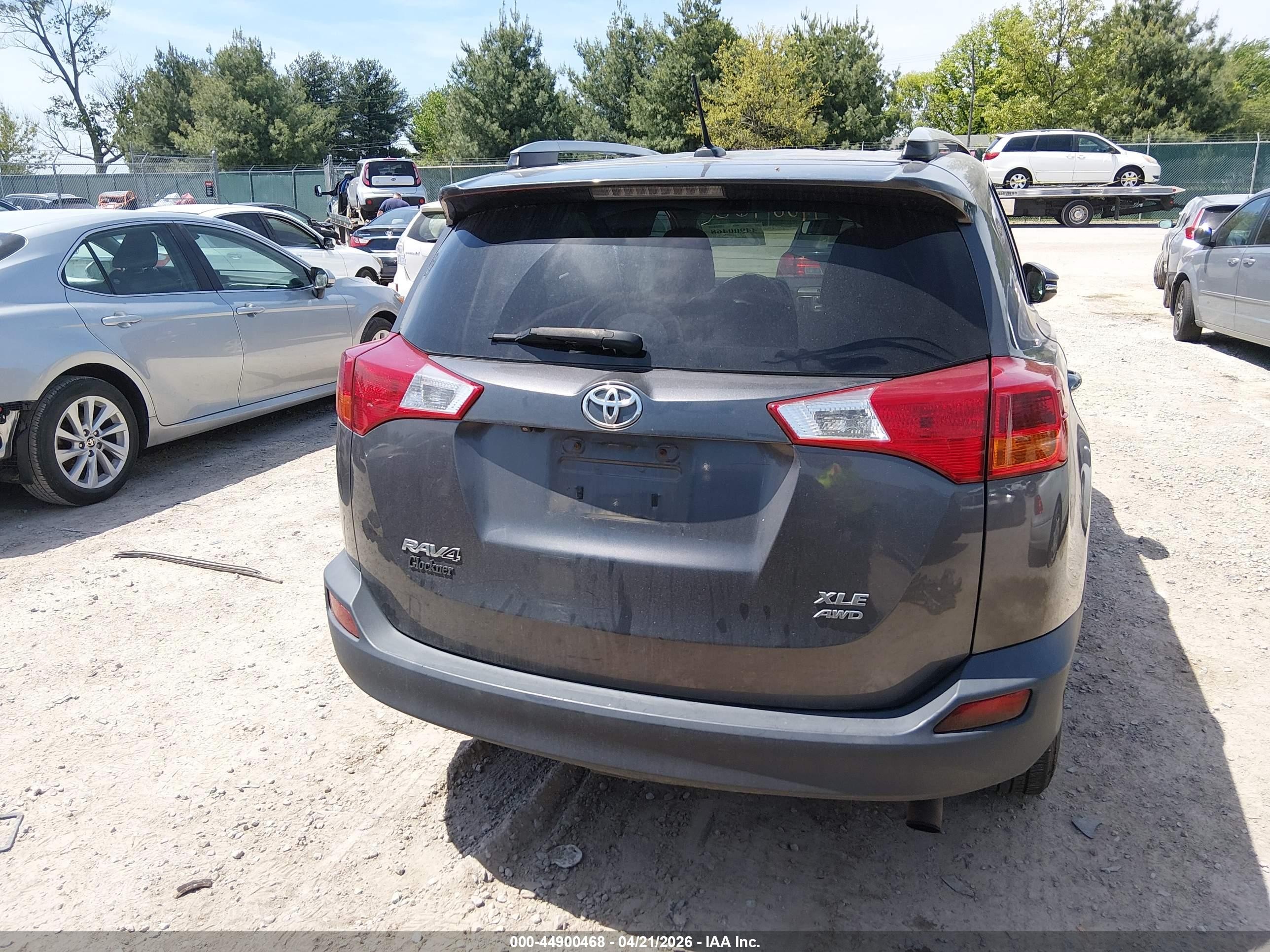2014 Toyota Rav4 Xle Серый vin: 2T3RFREV2EW196895